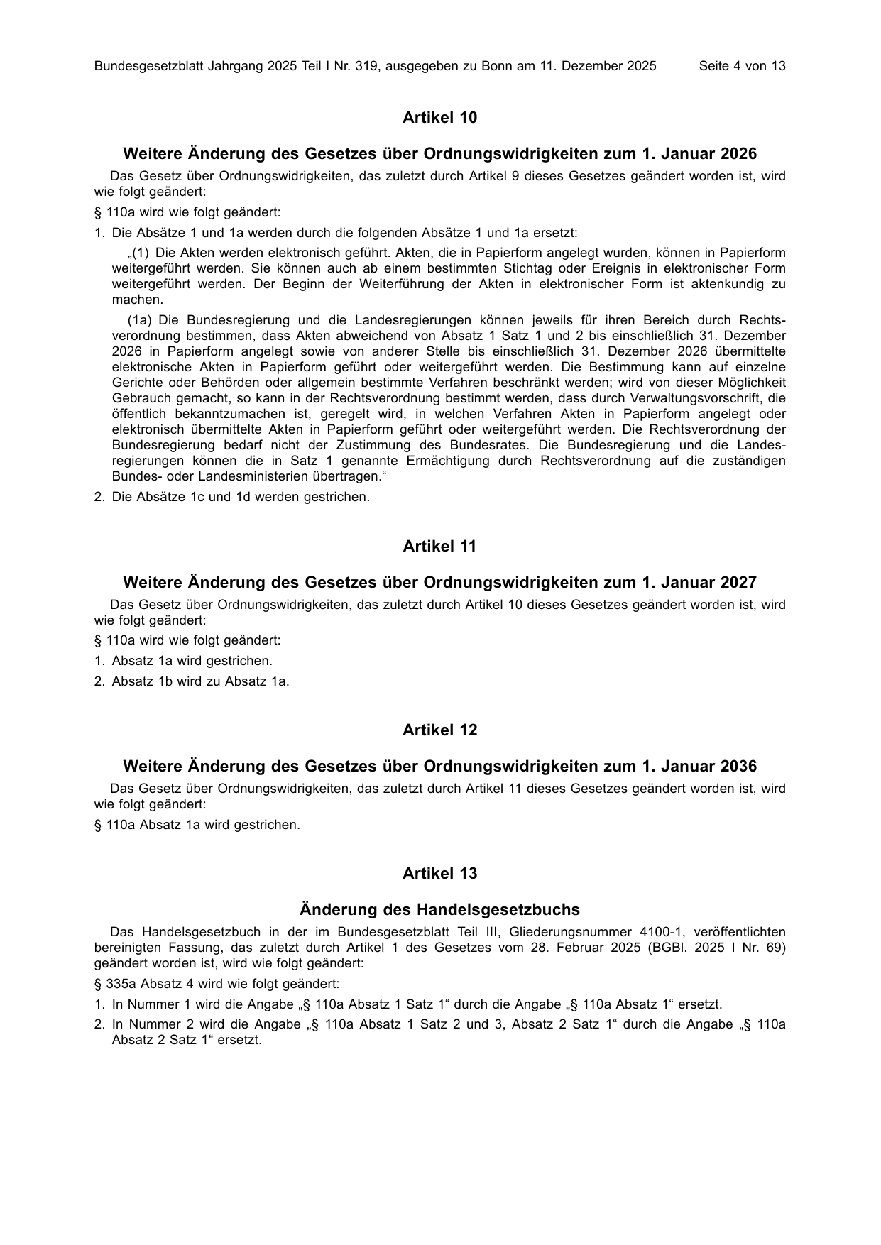 BGBl. 2025, Seite 4 — Originalseite als Abbildung