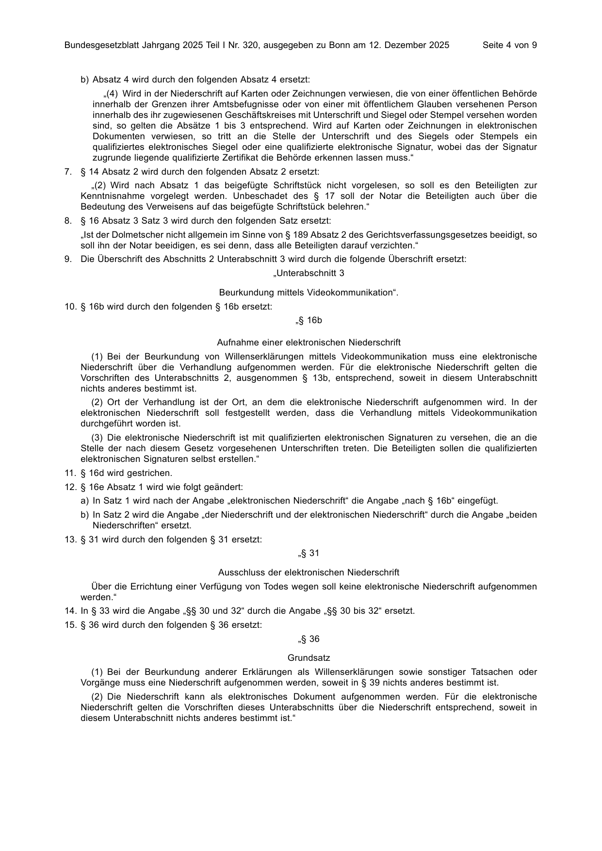 BGBl. 2025, Seite 4 — Originalseite als Abbildung