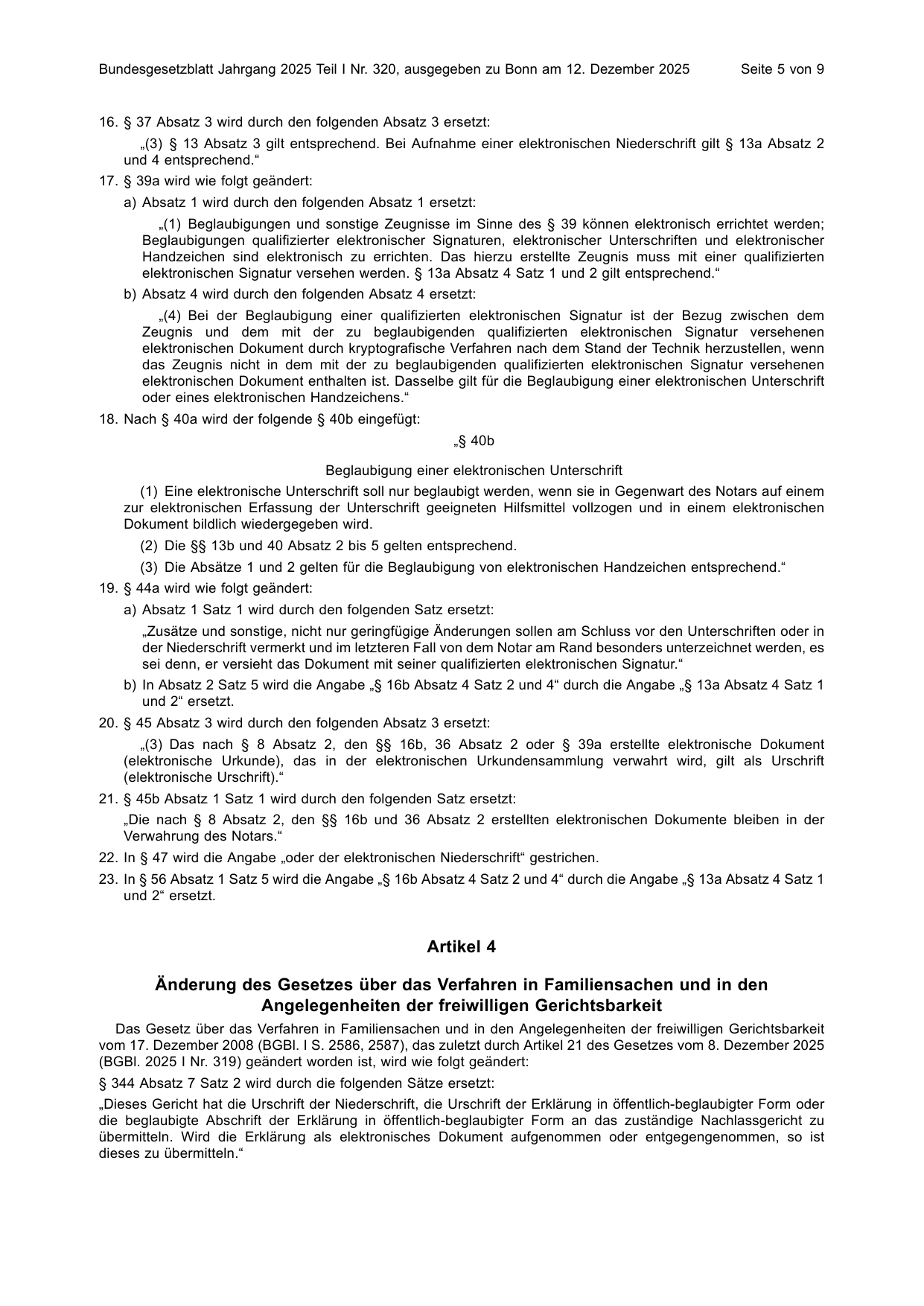 BGBl. 2025, Seite 5 — Originalseite als Abbildung