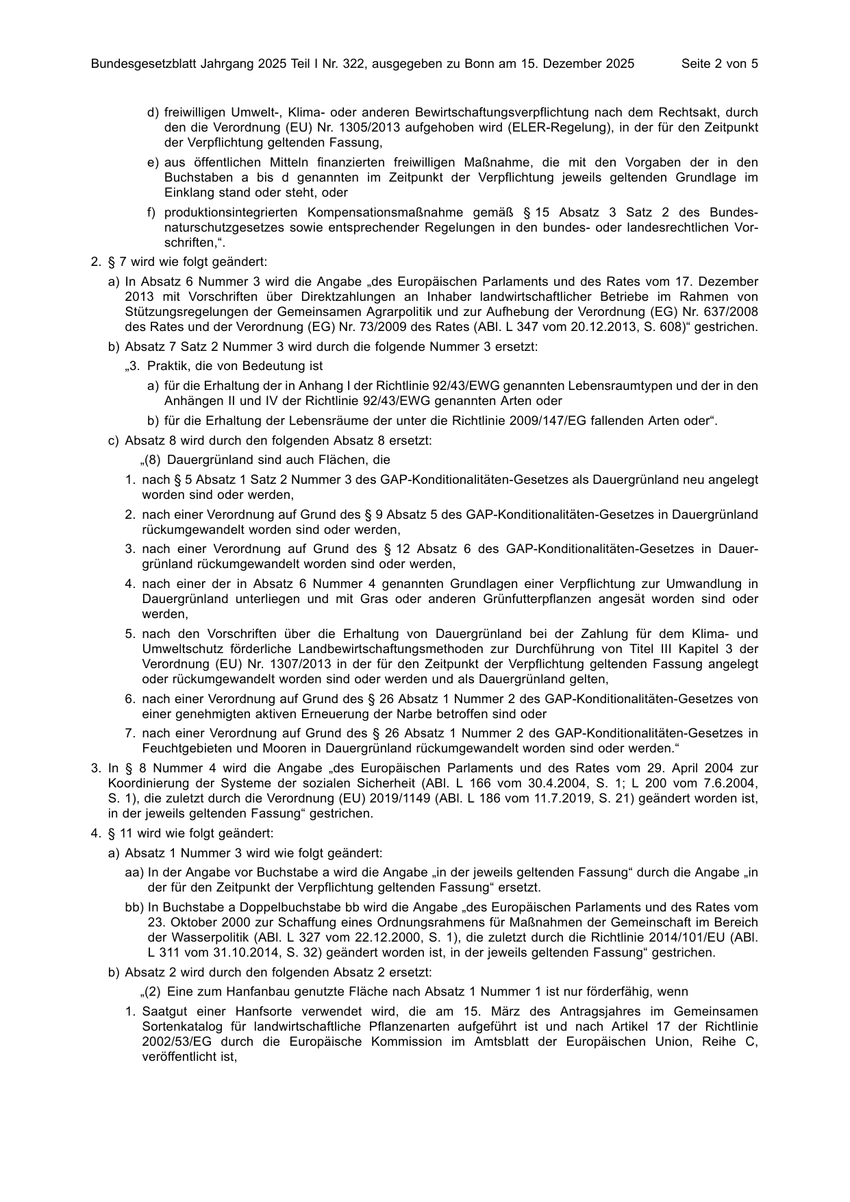 BGBl. 2025, Seite 2 — Originalseite als Abbildung
