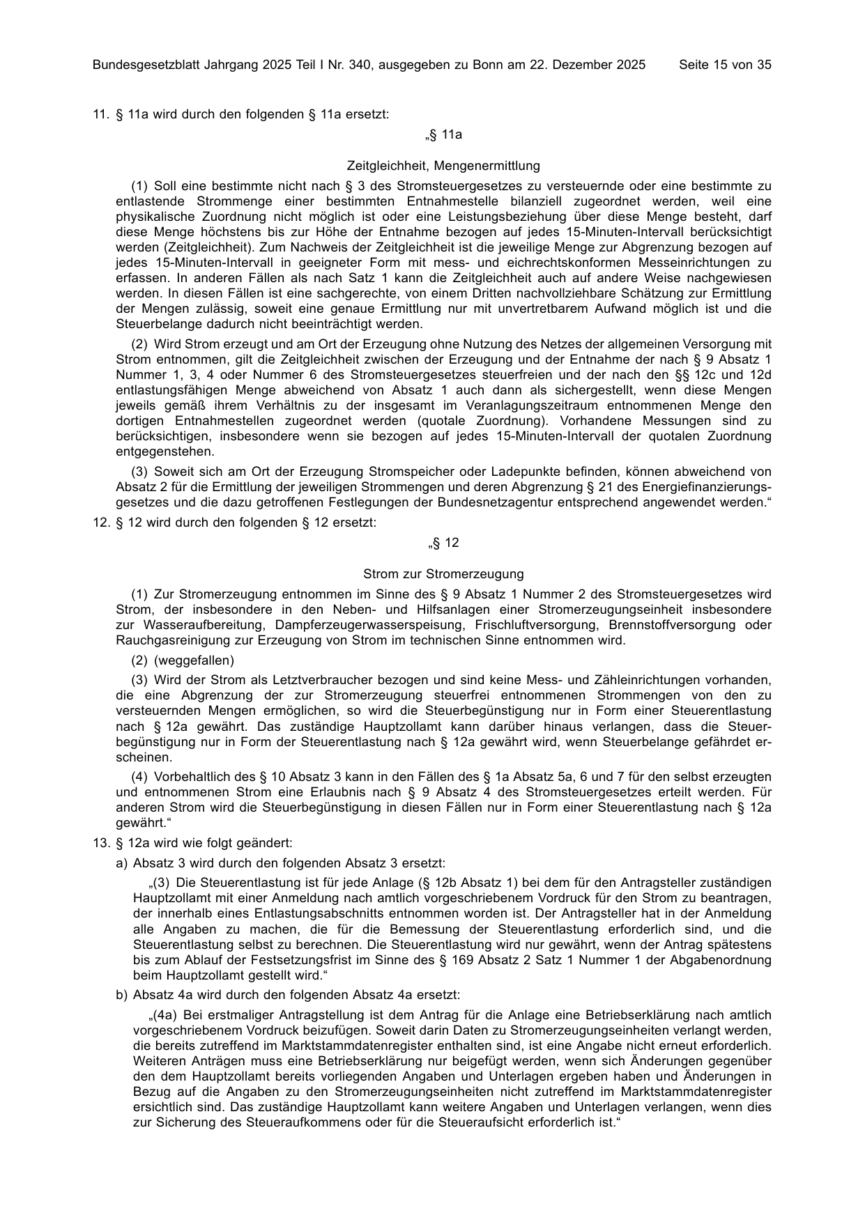 BGBl. 2025, Seite 15 — Originalseite als Abbildung