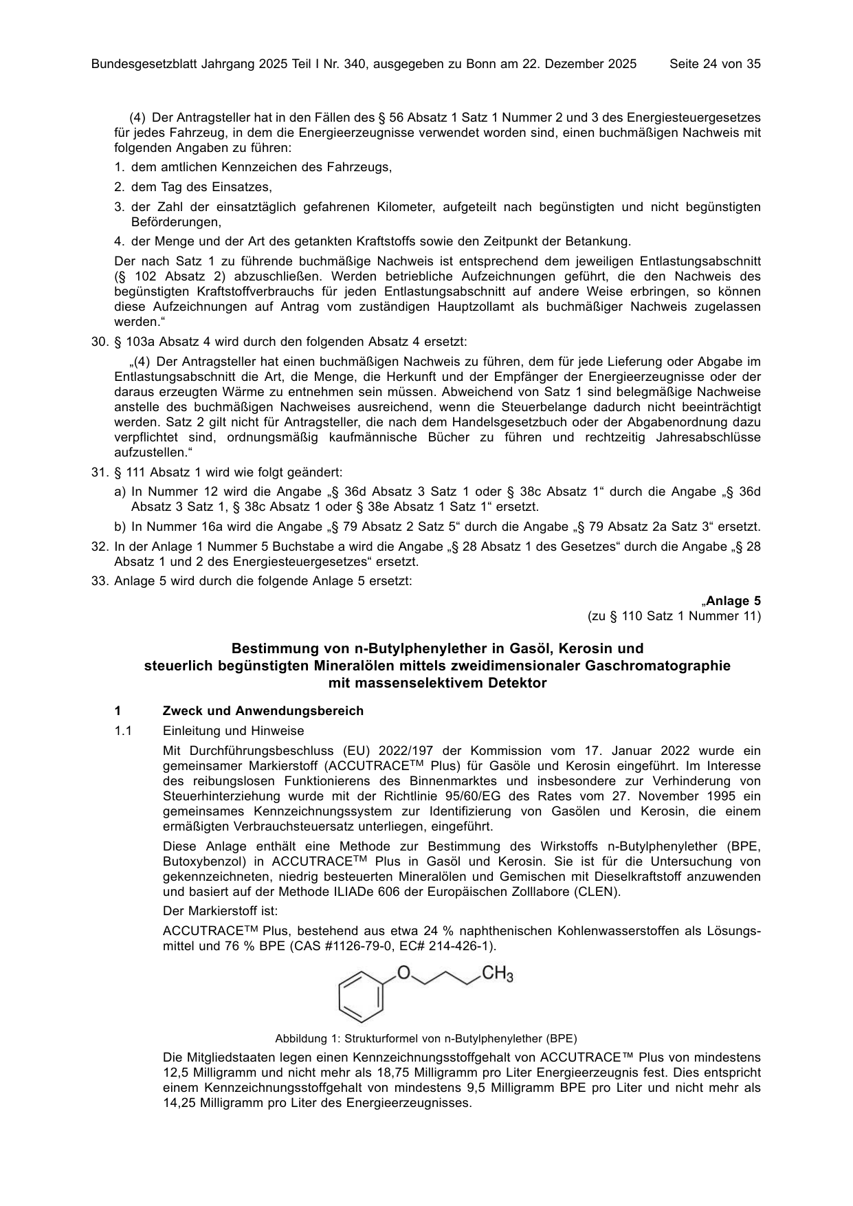 BGBl. 2025, Seite 24 — Originalseite als Abbildung