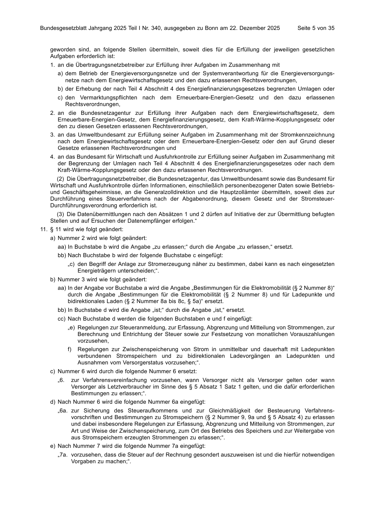 BGBl. 2025, Seite 5 — Originalseite als Abbildung