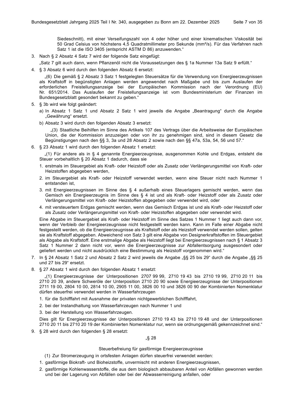 BGBl. 2025, Seite 7 — Originalseite als Abbildung