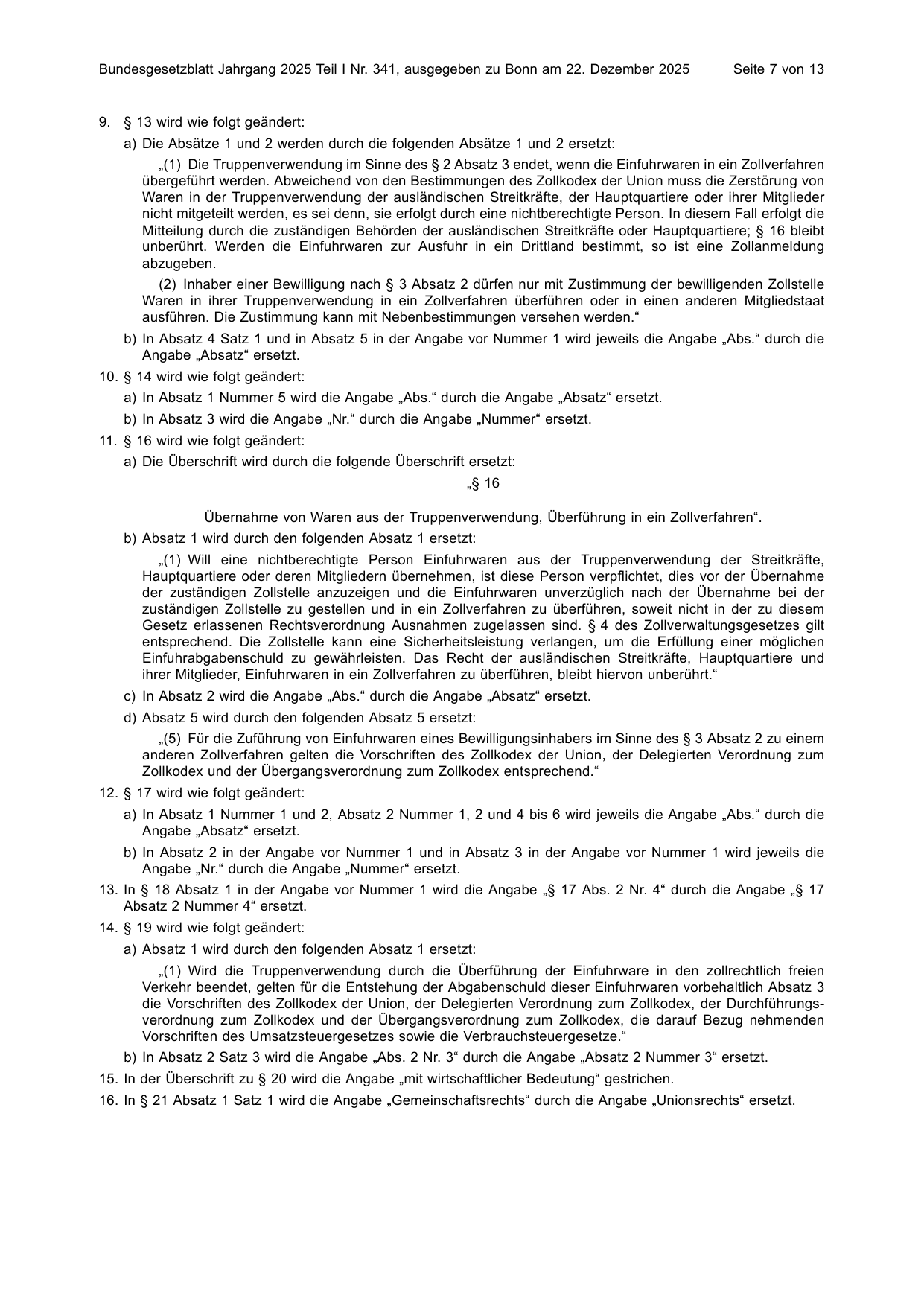 BGBl. 2025, Seite 7 — Originalseite als Abbildung