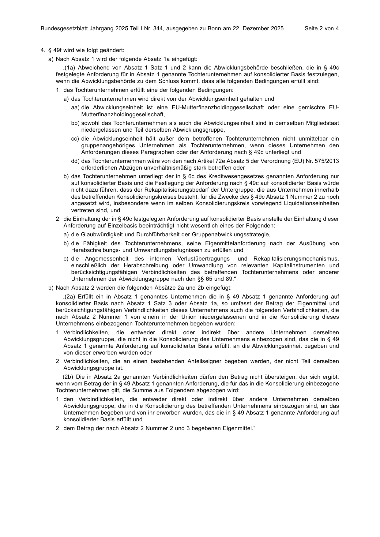 BGBl. 2025, Seite 2 — Originalseite als Abbildung