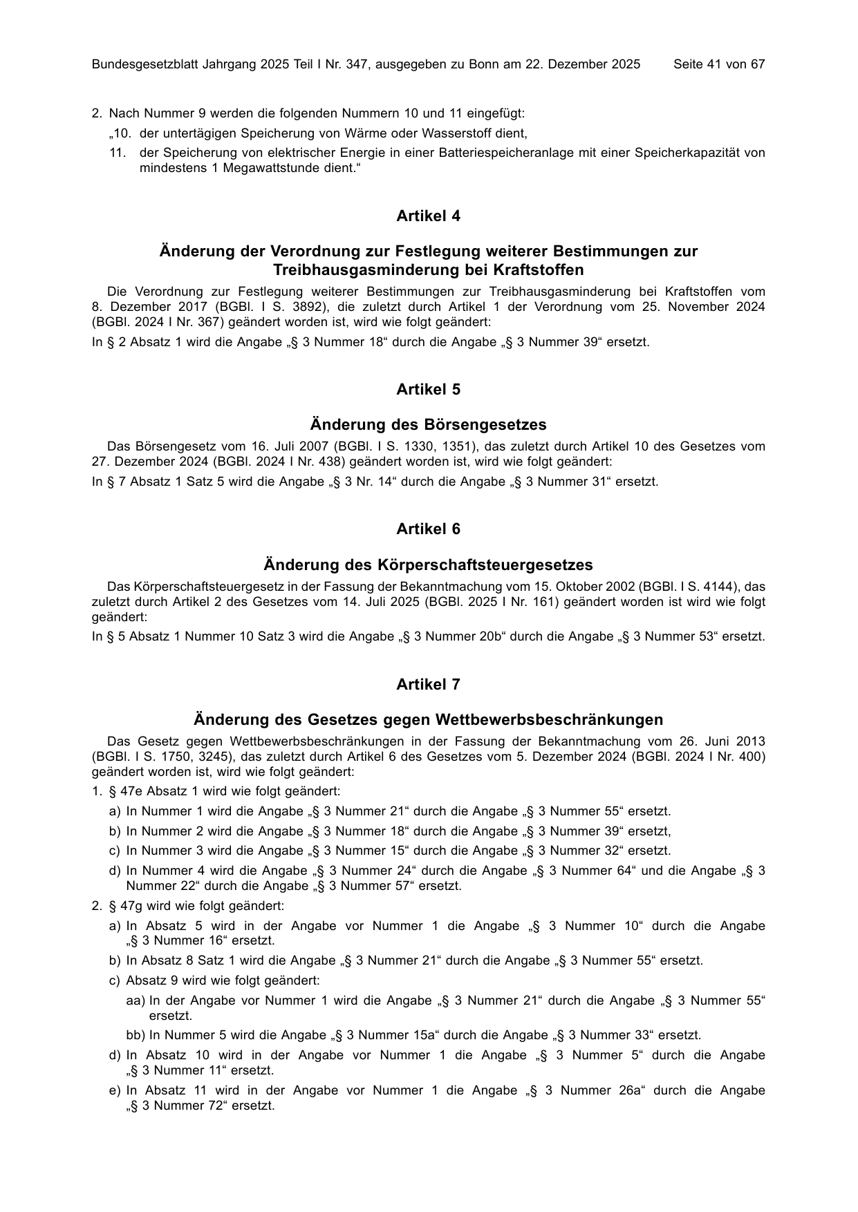 BGBl. 2025, Seite 41 — Originalseite als Abbildung