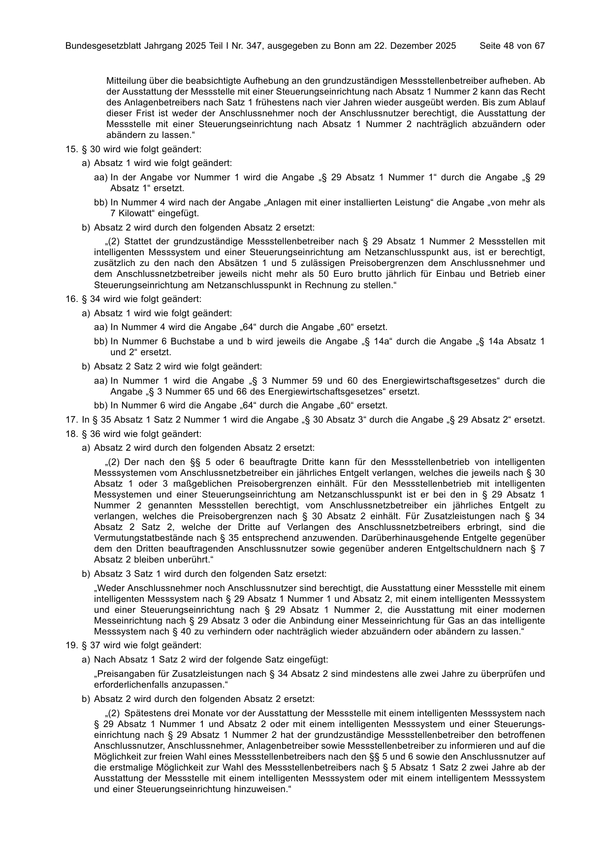 BGBl. 2025, Seite 48 — Originalseite als Abbildung