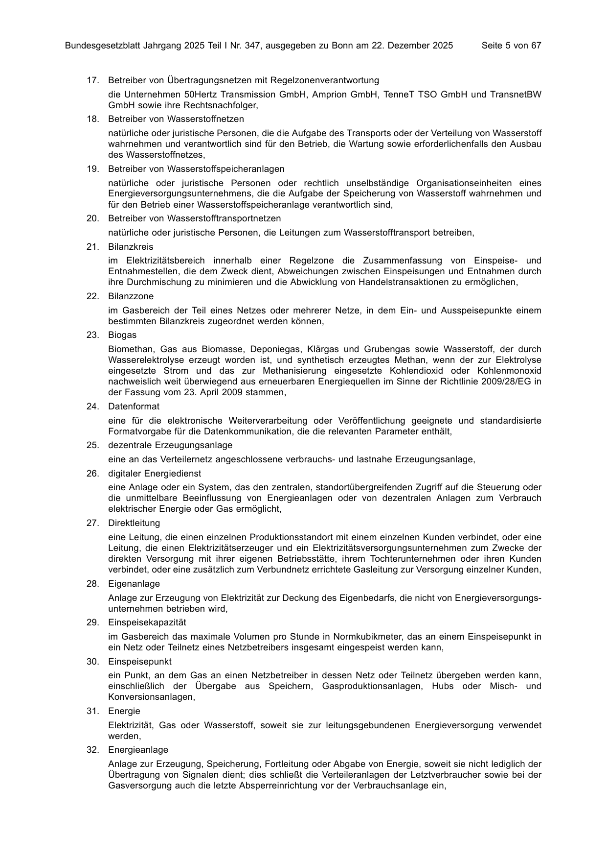 BGBl. 2025, Seite 5 — Originalseite als Abbildung