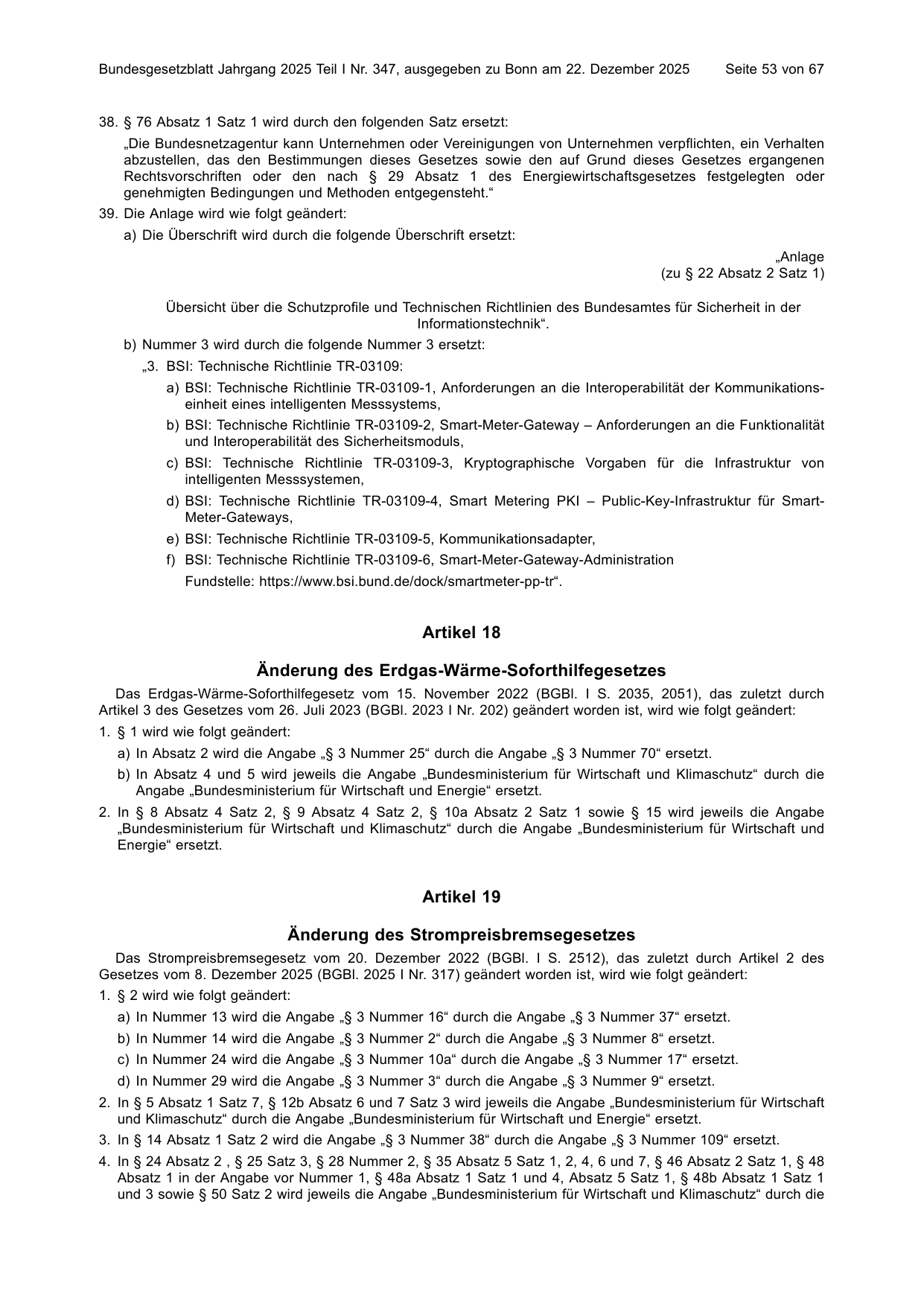 BGBl. 2025, Seite 53 — Originalseite als Abbildung