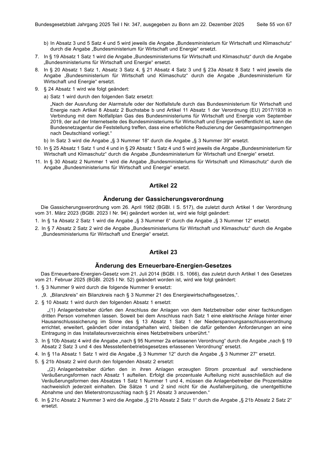 BGBl. 2025, Seite 55 — Originalseite als Abbildung