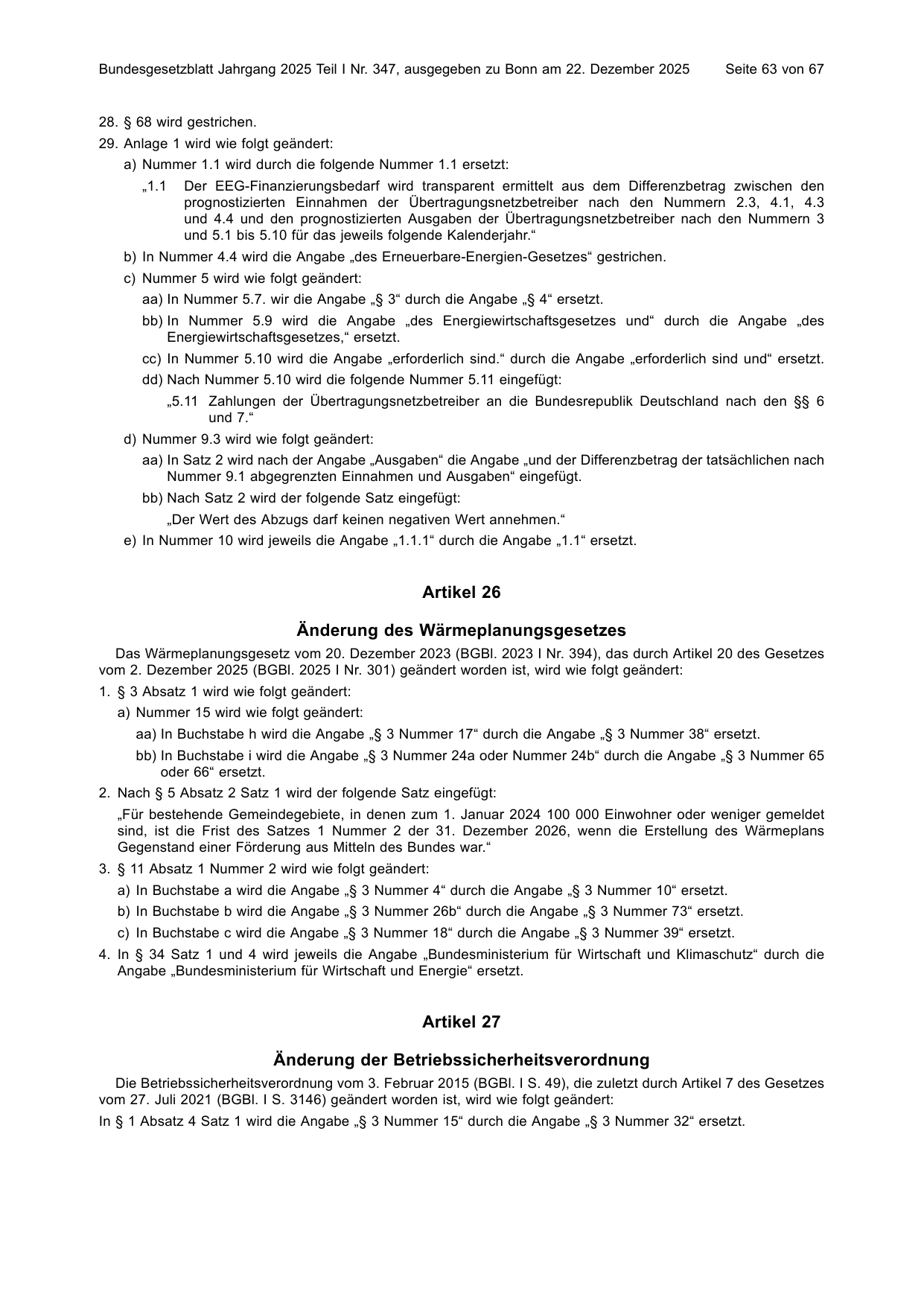 BGBl. 2025, Seite 63 — Originalseite als Abbildung