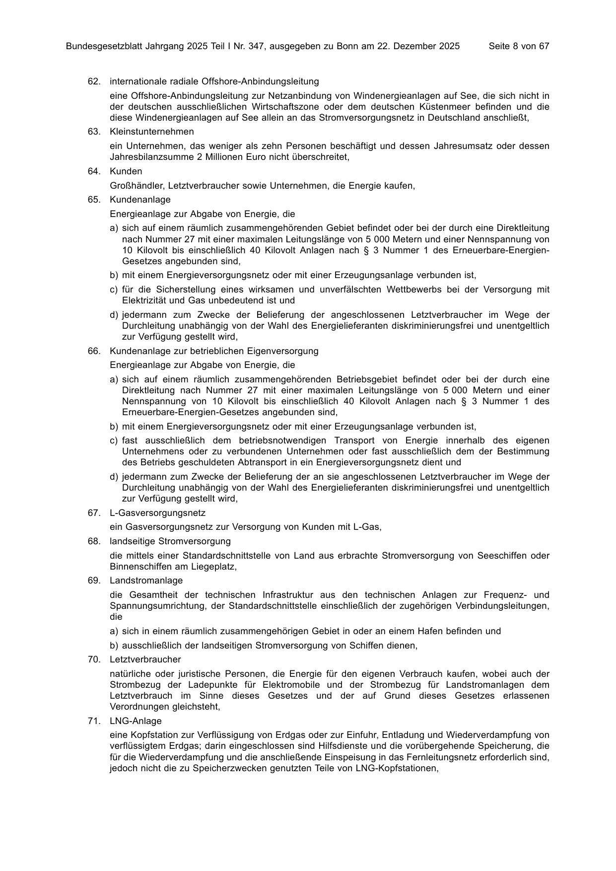 BGBl. 2025, Seite 8 — Originalseite als Abbildung