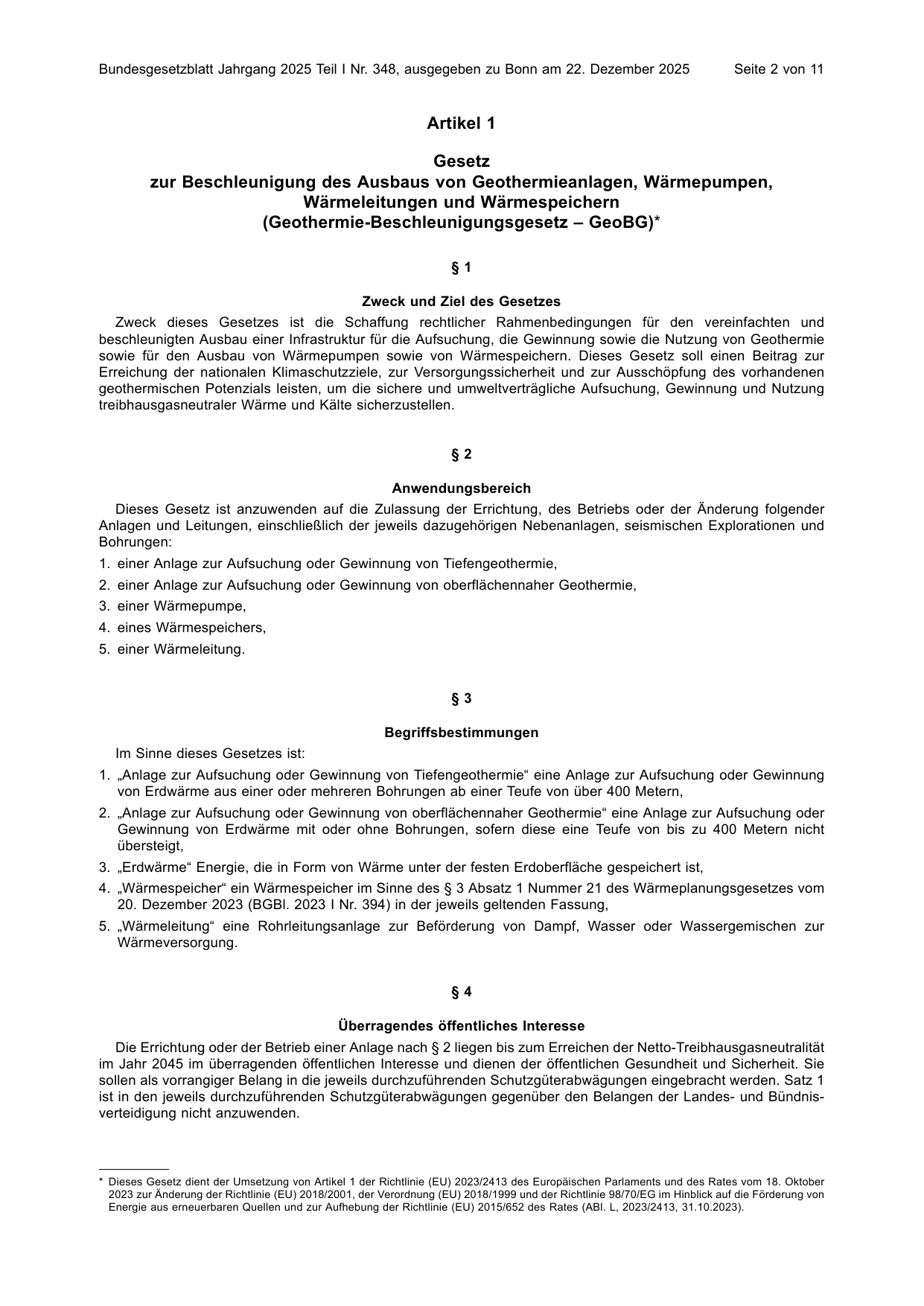 BGBl. 2025, Seite 2 — Originalseite als Abbildung
