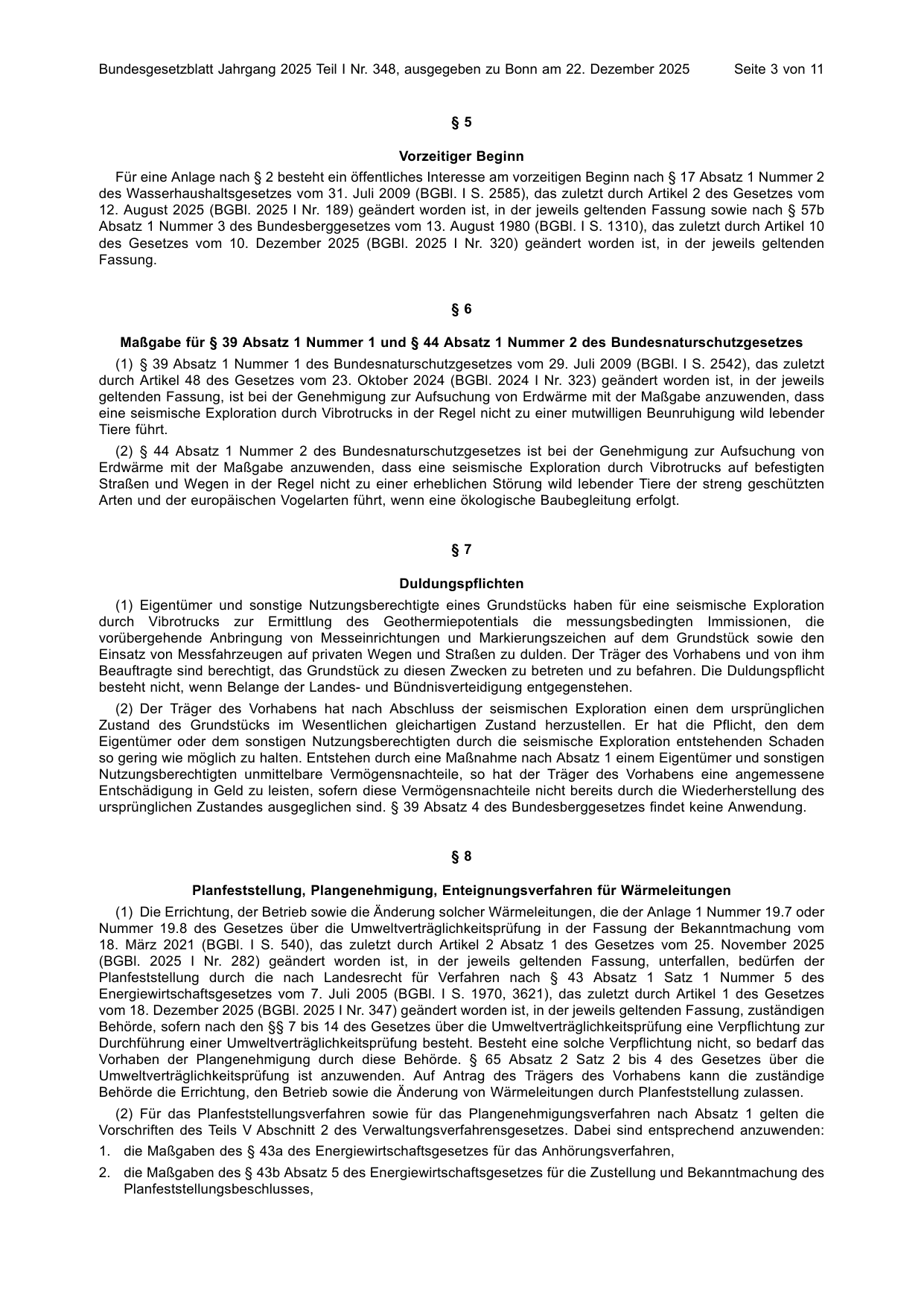 BGBl. 2025, Seite 3 — Originalseite als Abbildung