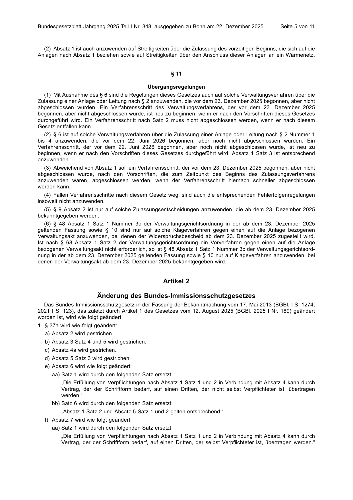 BGBl. 2025, Seite 5 — Originalseite als Abbildung