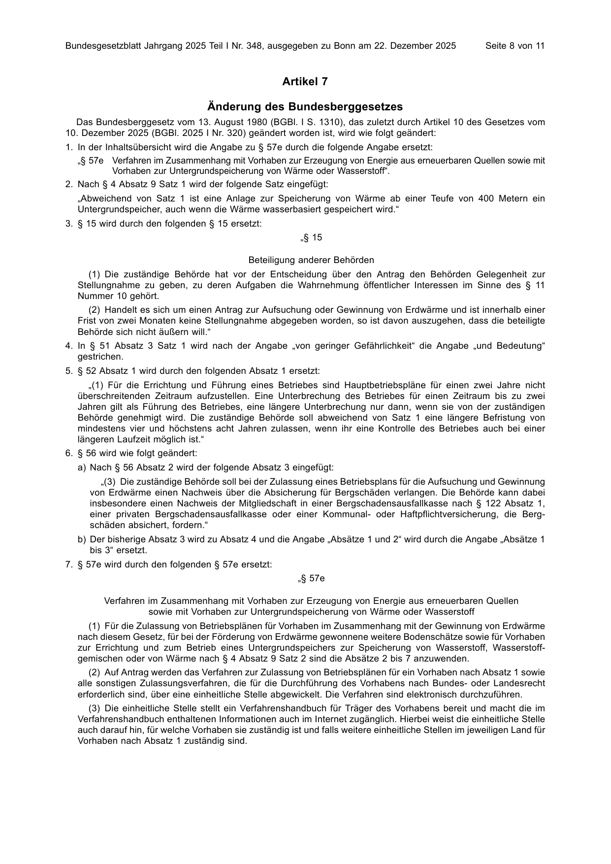 BGBl. 2025, Seite 8 — Originalseite als Abbildung