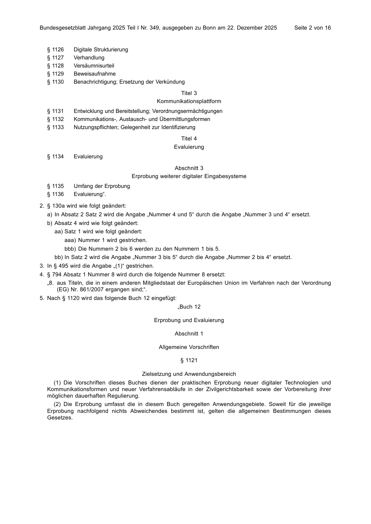 BGBl. 2025, Seite 2 — Originalseite als Abbildung