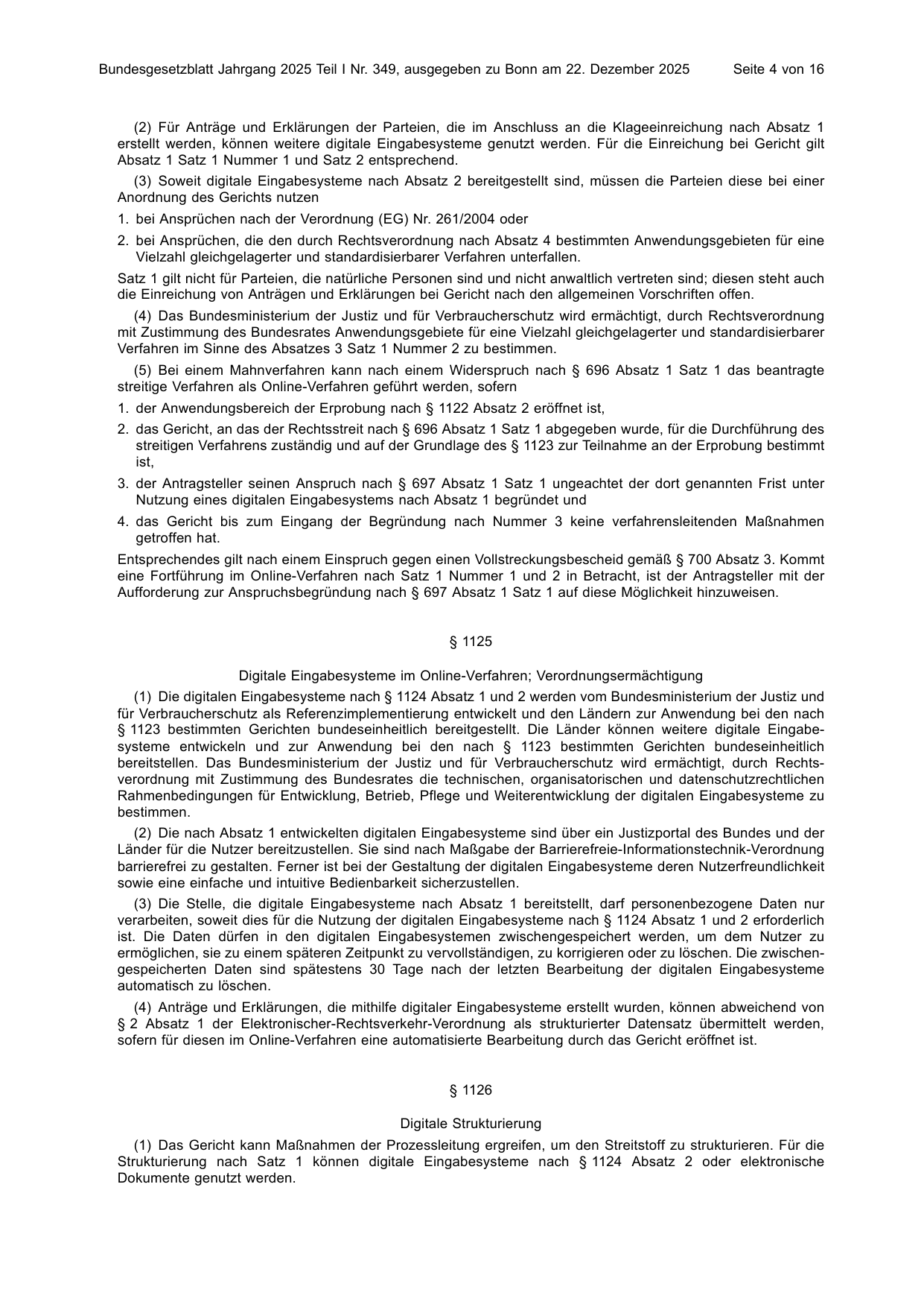 BGBl. 2025, Seite 4 — Originalseite als Abbildung