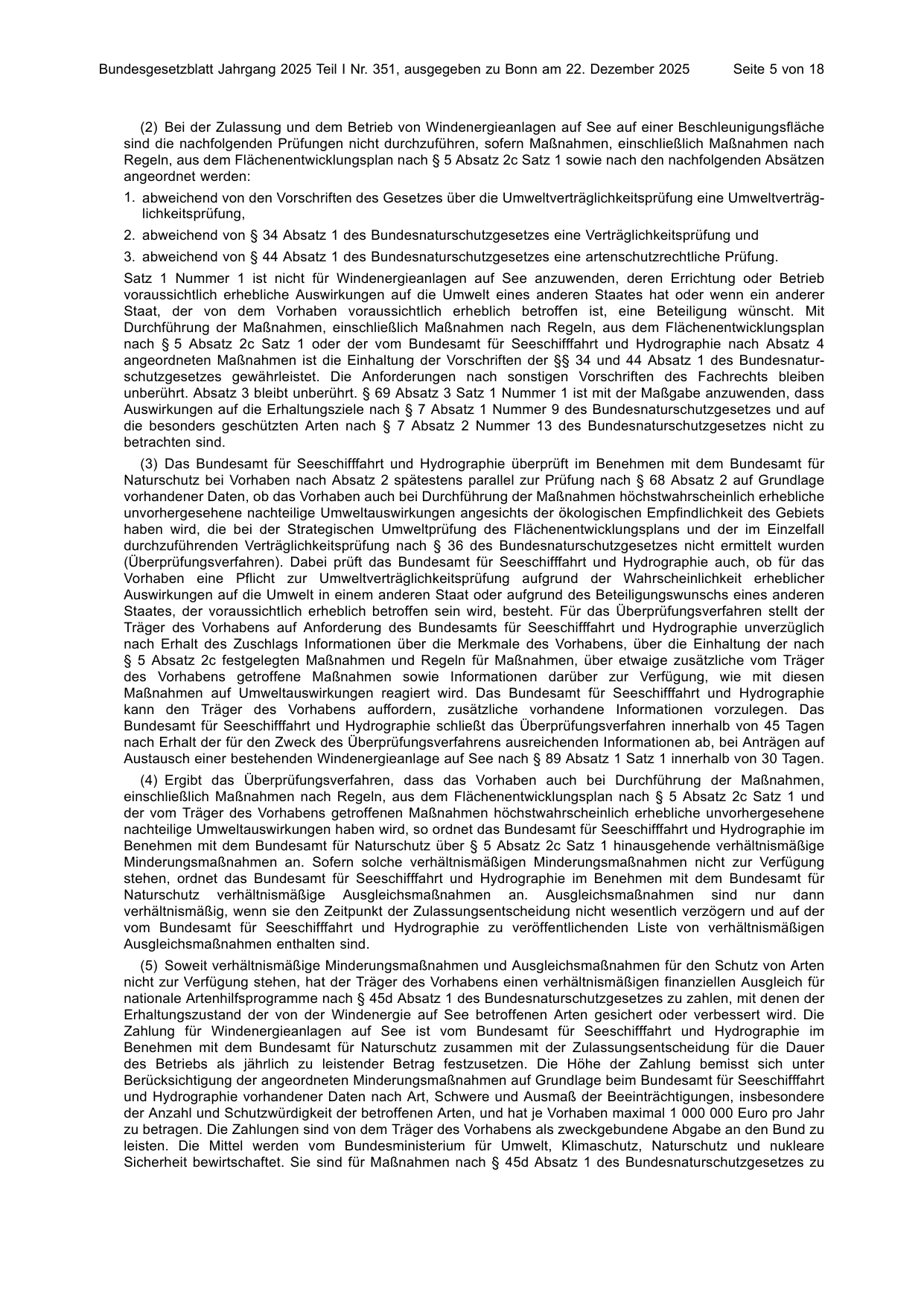 BGBl. 2025, Seite 5 — Originalseite als Abbildung