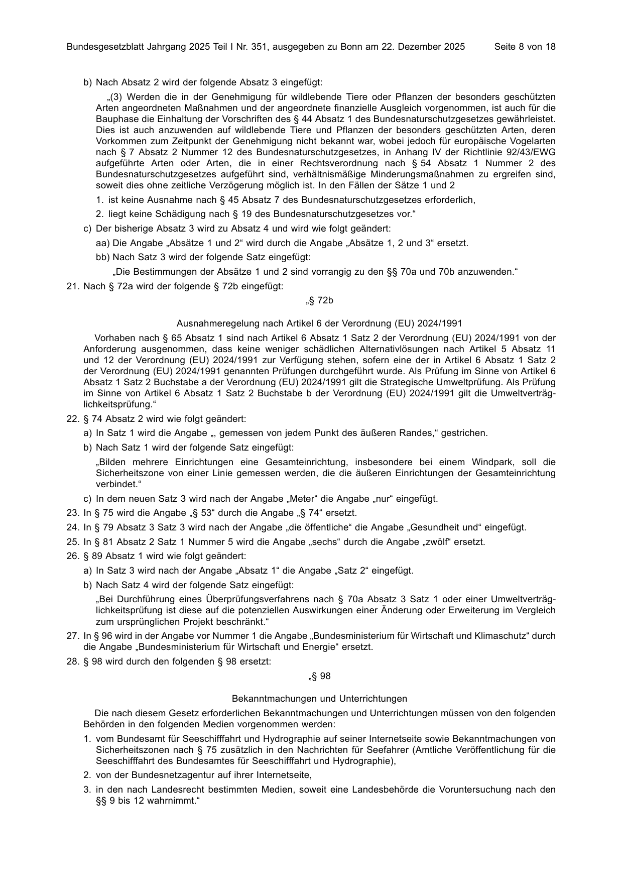 BGBl. 2025, Seite 8 — Originalseite als Abbildung