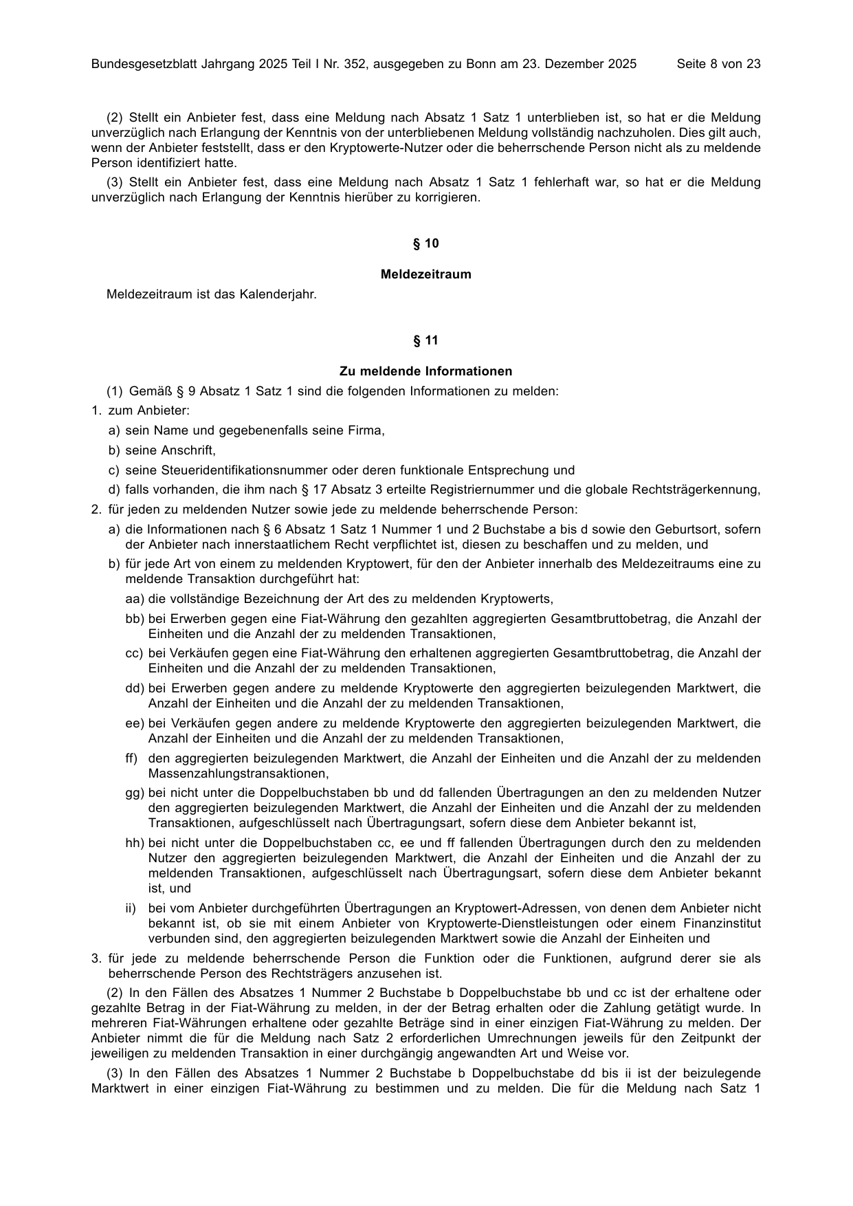 BGBl. 2025, Seite 8 — Originalseite als Abbildung