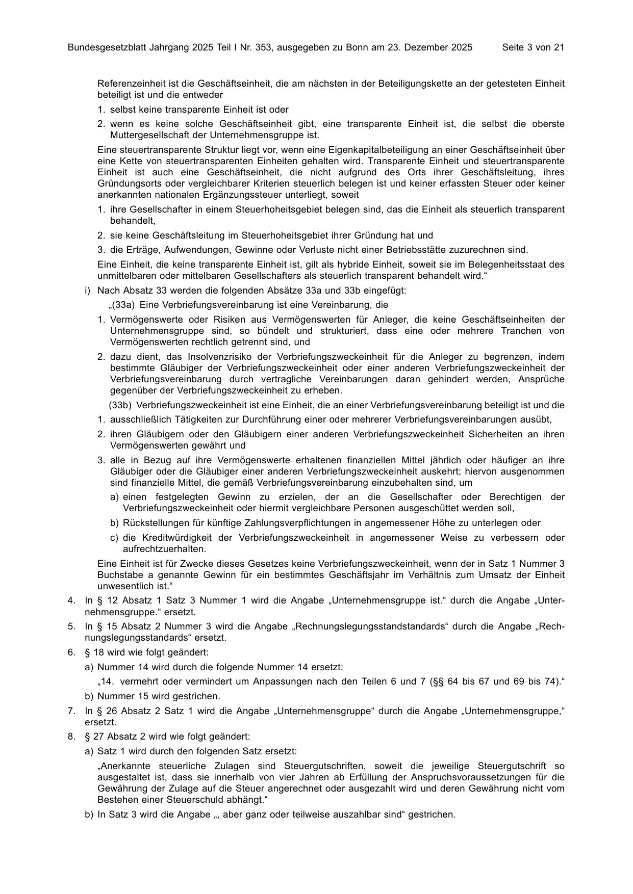 BGBl. 2025, Seite 3 — Originalseite als Abbildung