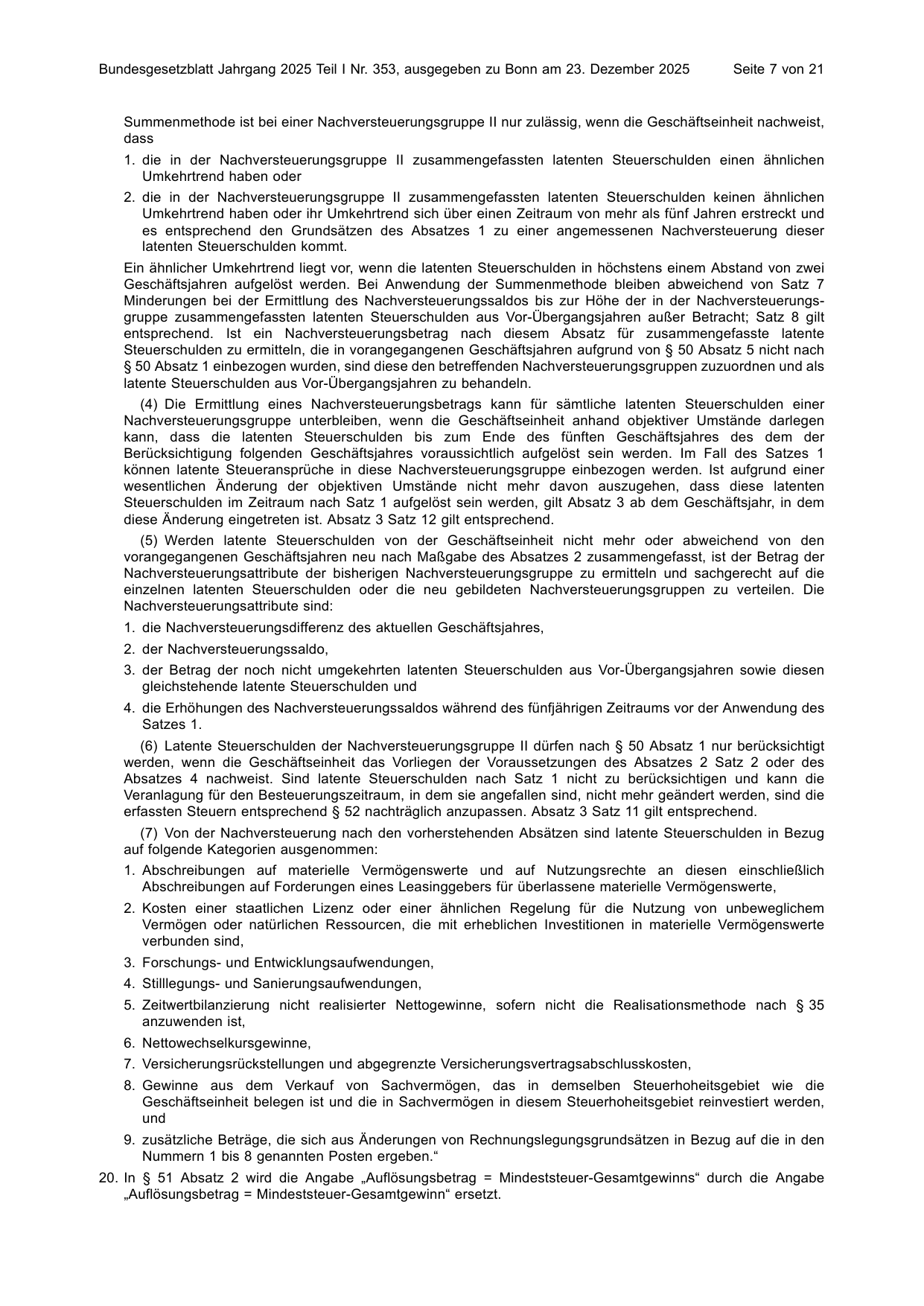 BGBl. 2025, Seite 7 — Originalseite als Abbildung