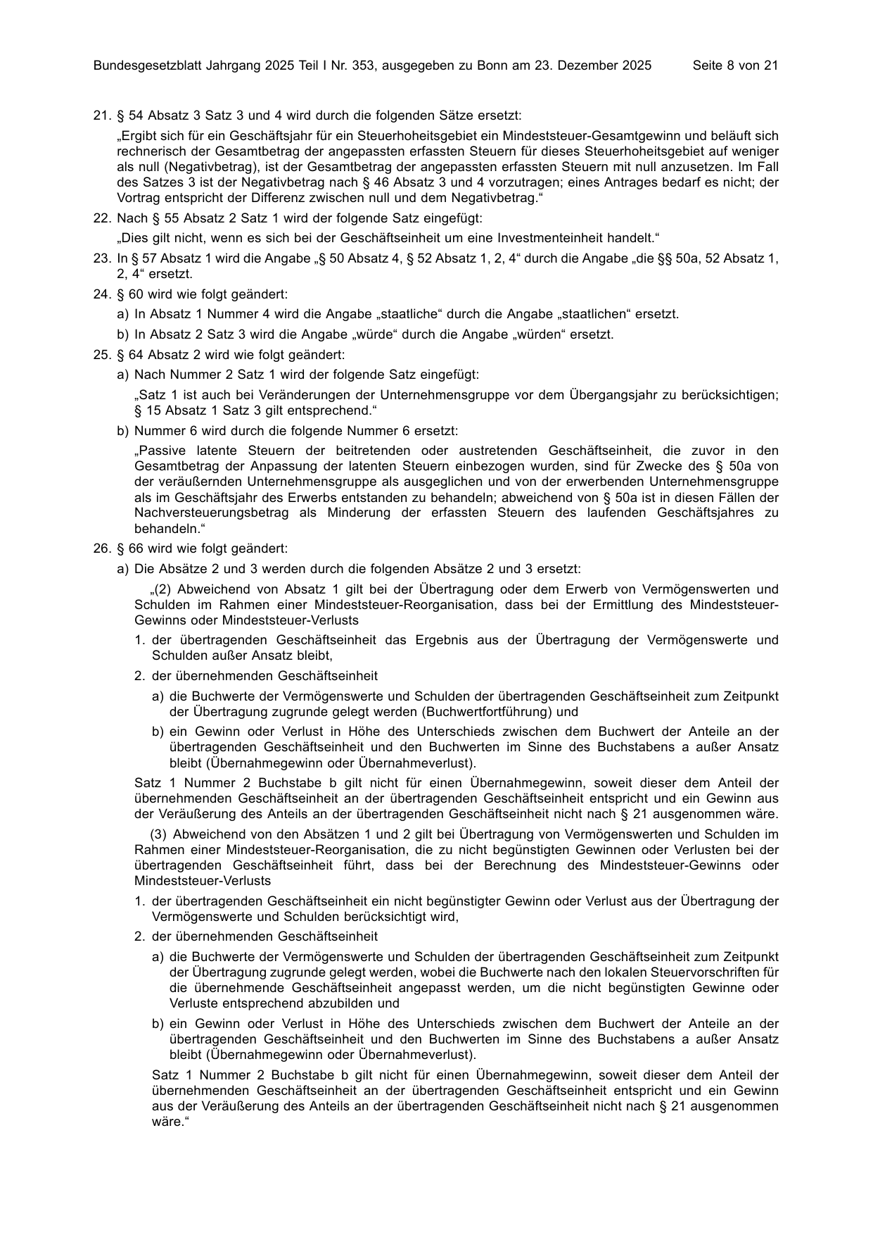 BGBl. 2025, Seite 8 — Originalseite als Abbildung