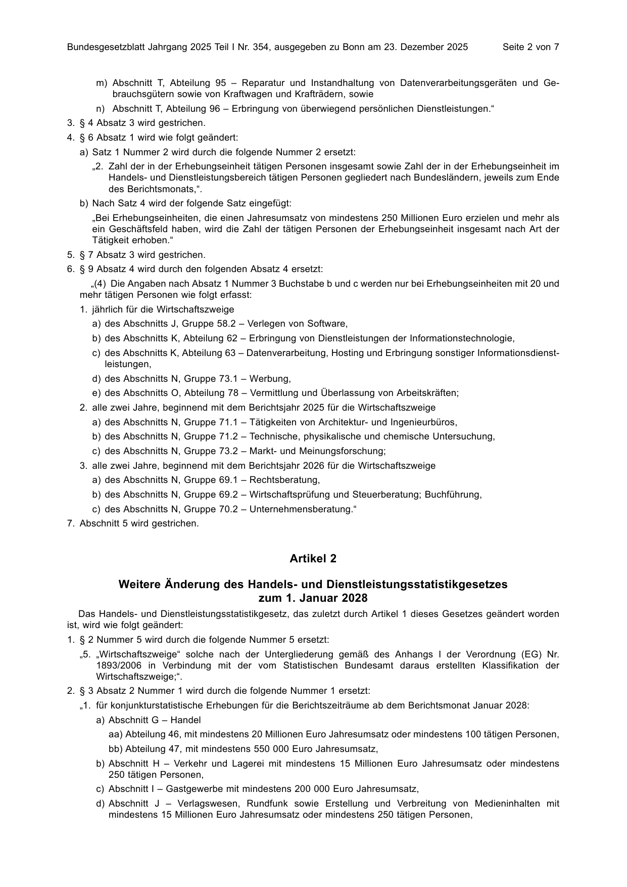 BGBl. 2025, Seite 2 — Originalseite als Abbildung