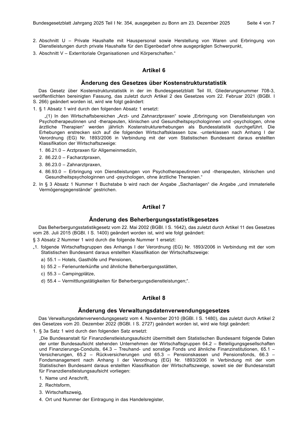 BGBl. 2025, Seite 4 — Originalseite als Abbildung