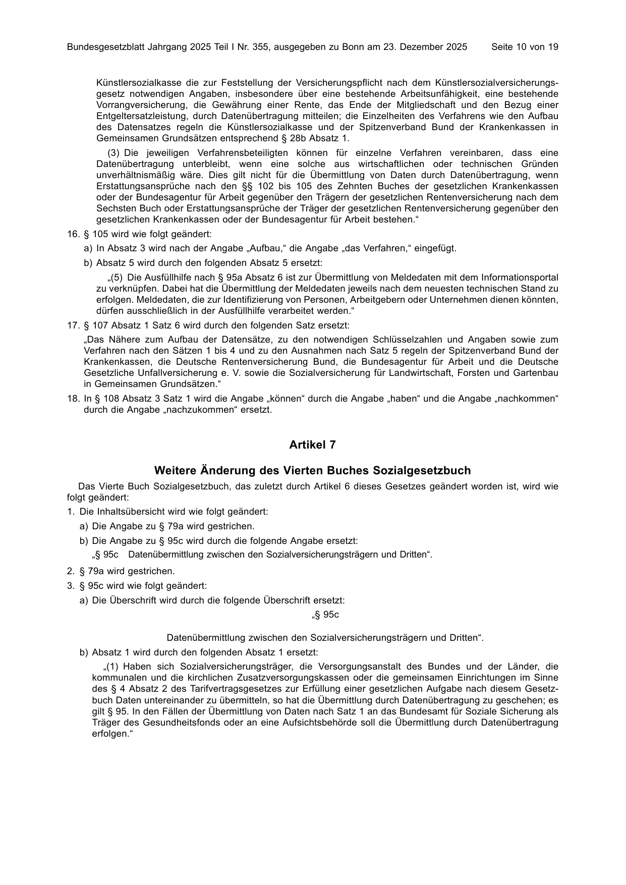 BGBl. 2025, Seite 10 — Originalseite als Abbildung