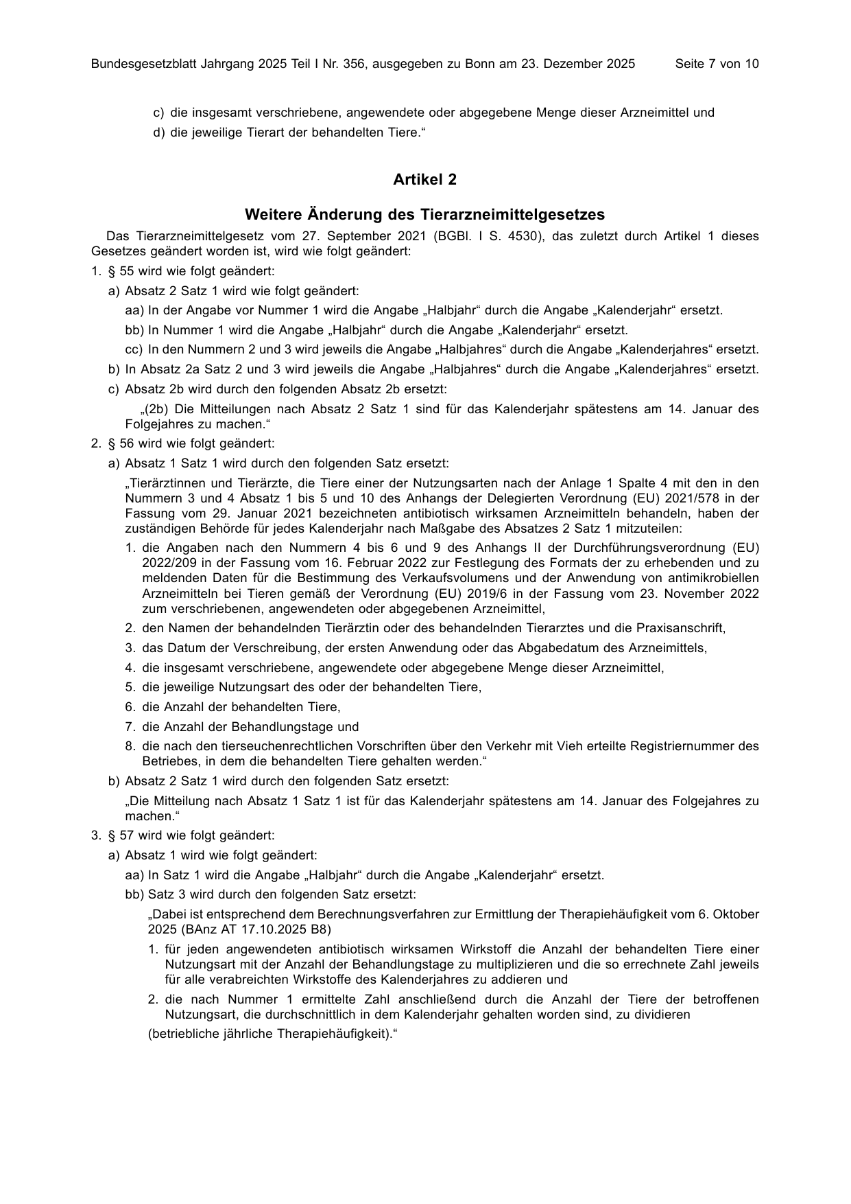BGBl. 2025, Seite 7 — Originalseite als Abbildung