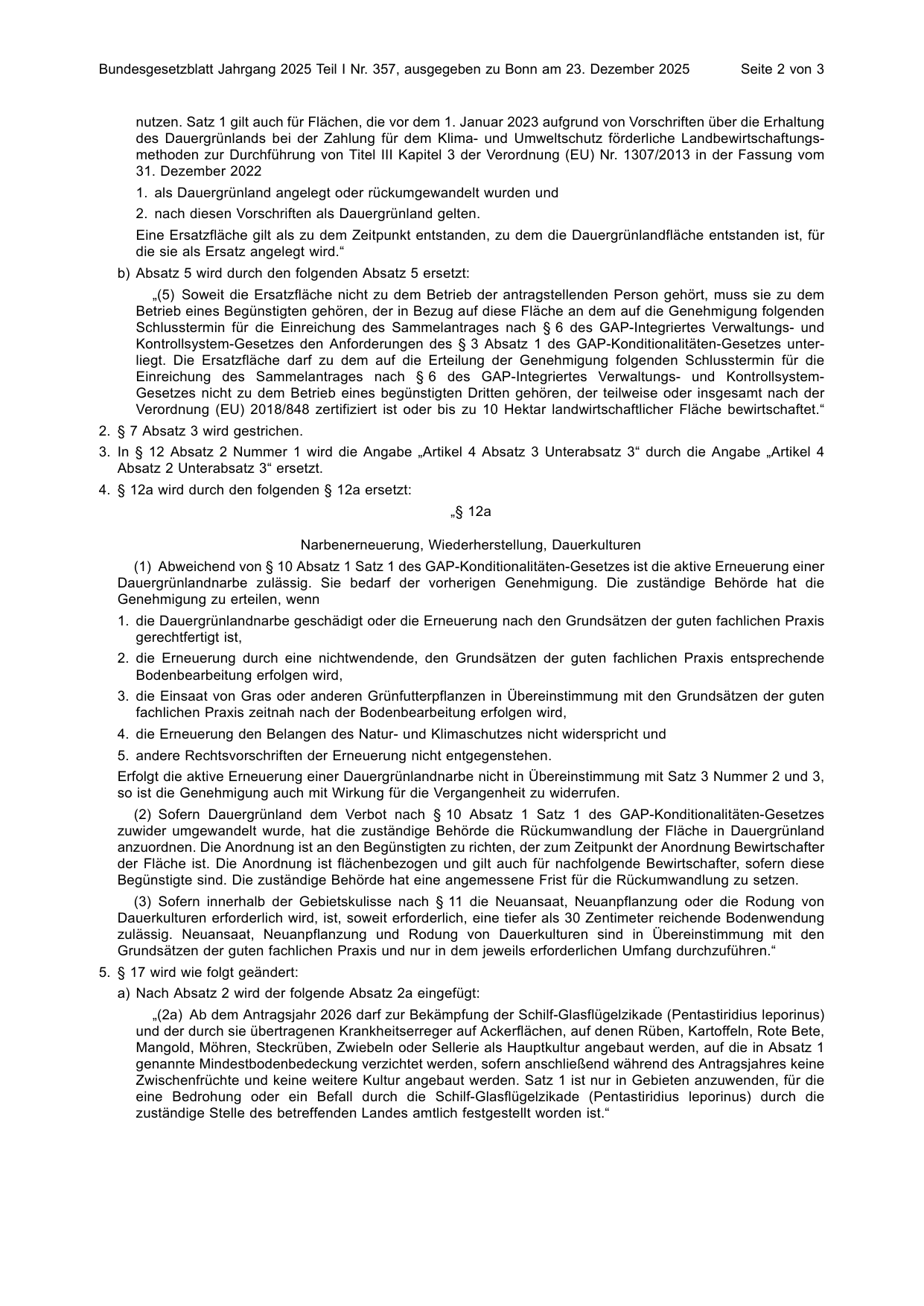 BGBl. 2025, Seite 2 — Originalseite als Abbildung