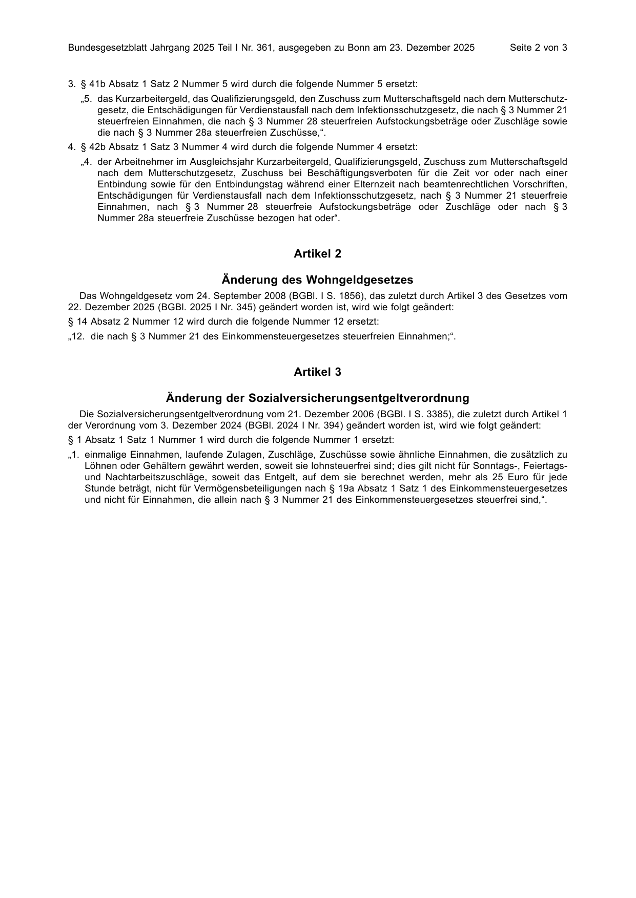 BGBl. 2025, Seite 2 — Originalseite als Abbildung