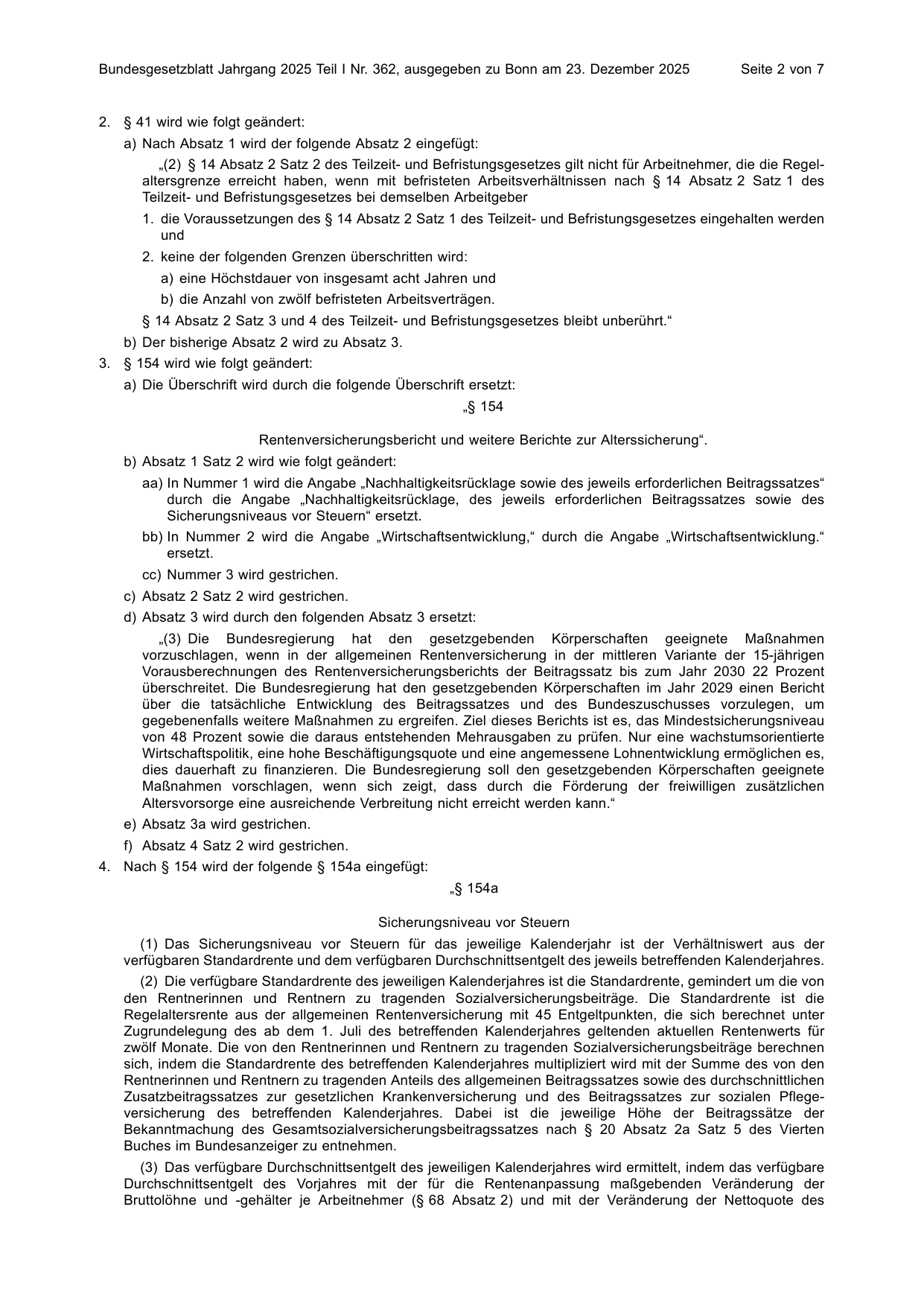 BGBl. 2025, Seite 2 — Originalseite als Abbildung