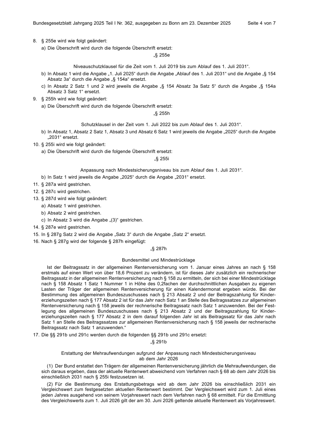 BGBl. 2025, Seite 4 — Originalseite als Abbildung