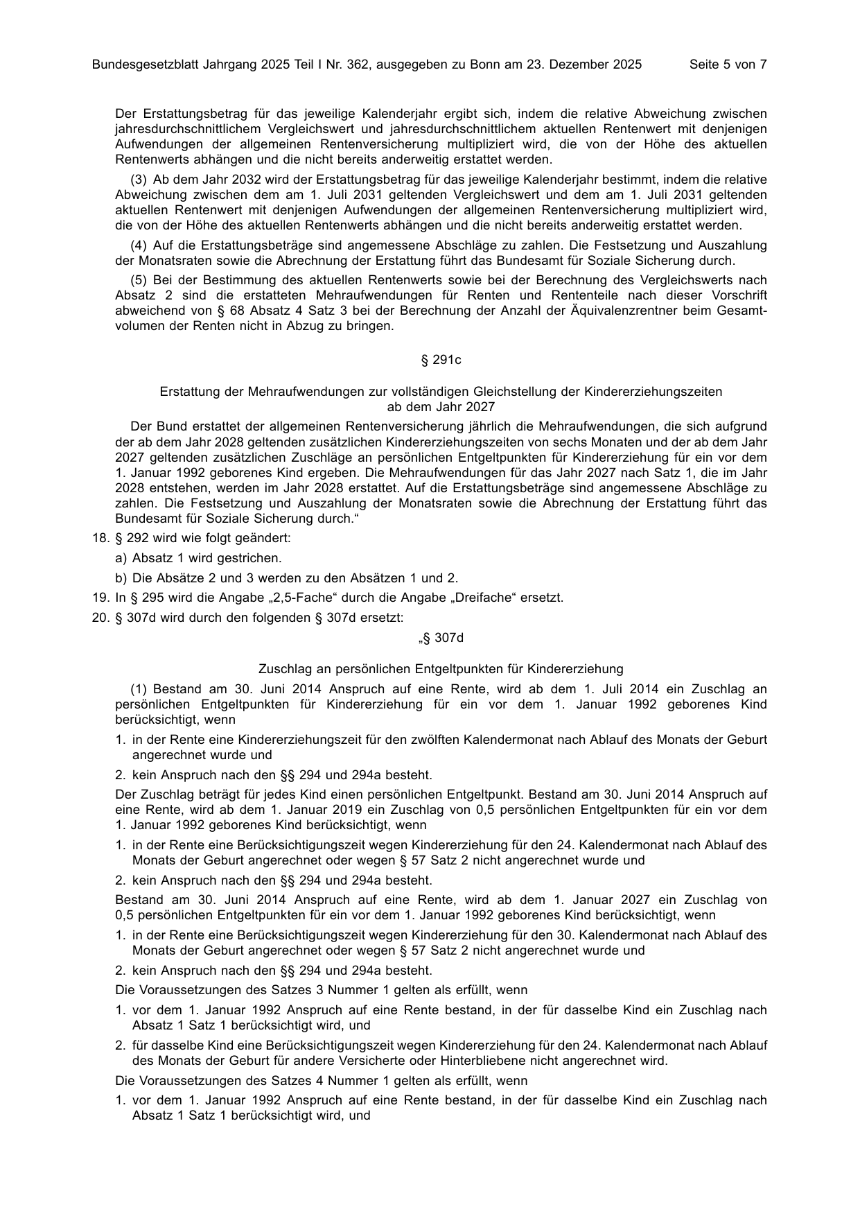 BGBl. 2025, Seite 5 — Originalseite als Abbildung