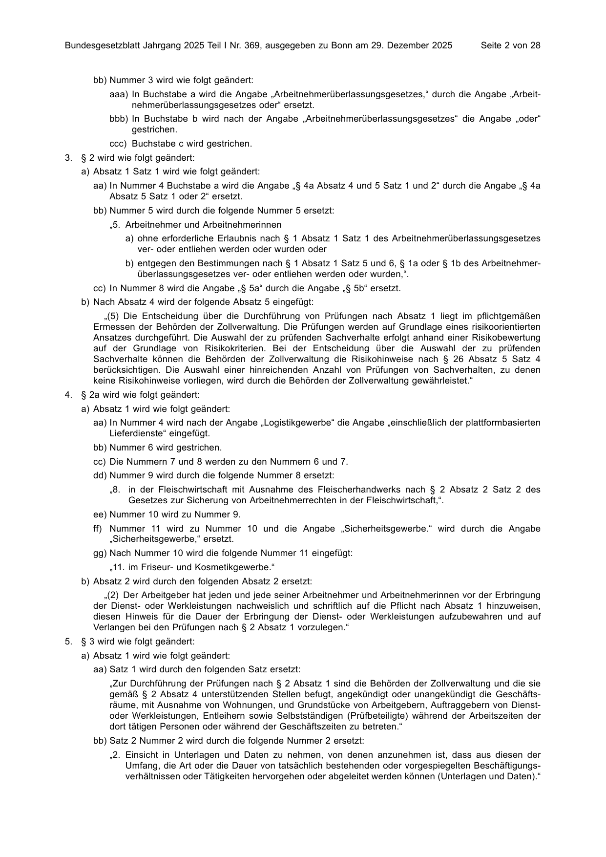 BGBl. 2025, Seite 2 — Originalseite als Abbildung