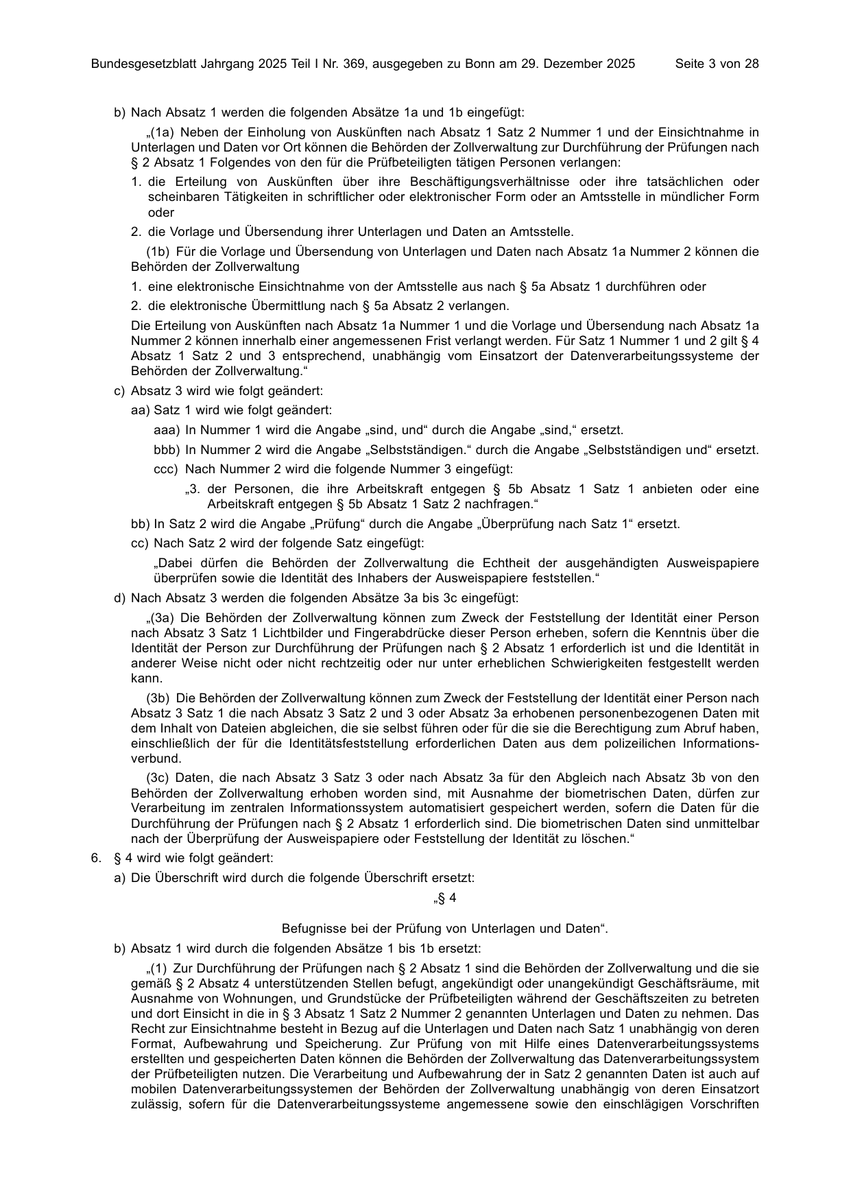 BGBl. 2025, Seite 3 — Originalseite als Abbildung