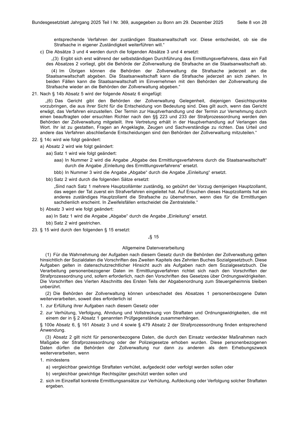 BGBl. 2025, Seite 8 — Originalseite als Abbildung