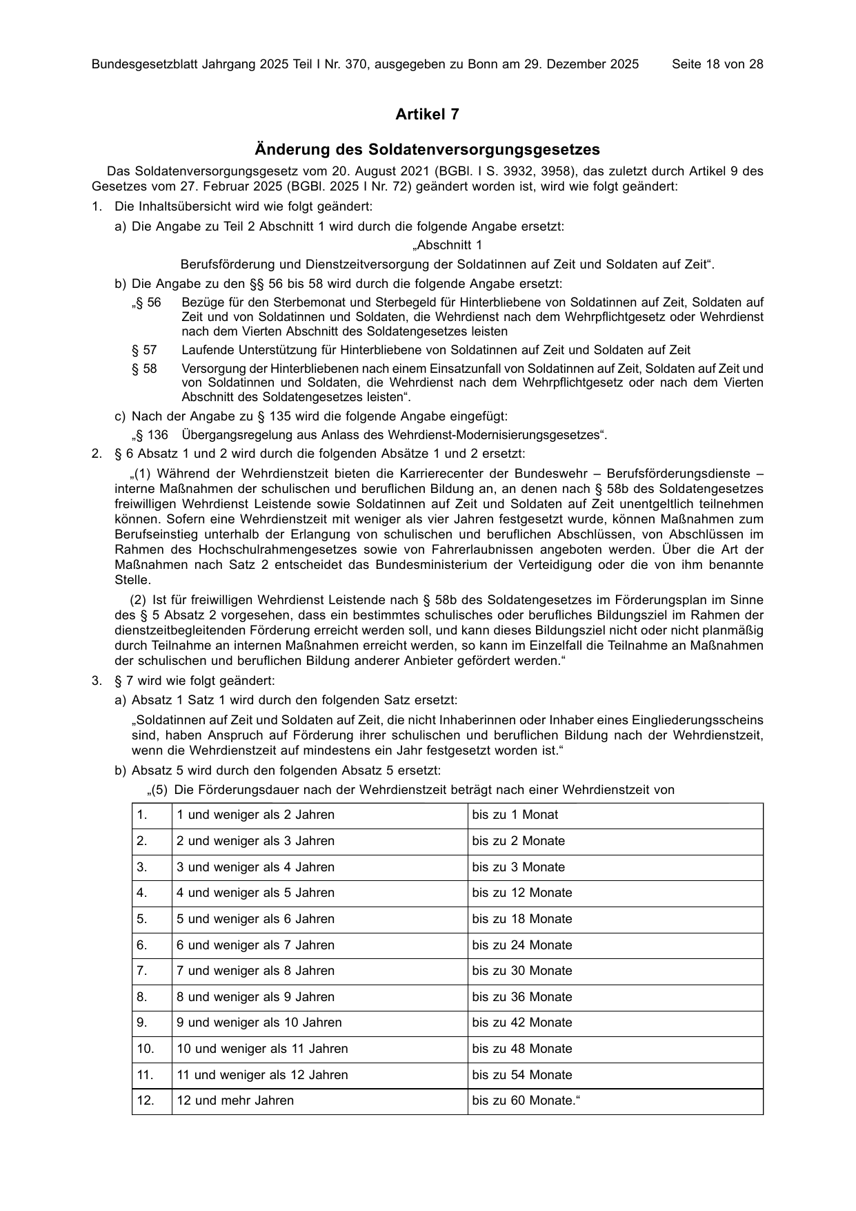 BGBl. 2025, Seite 18 — Originalseite als Abbildung