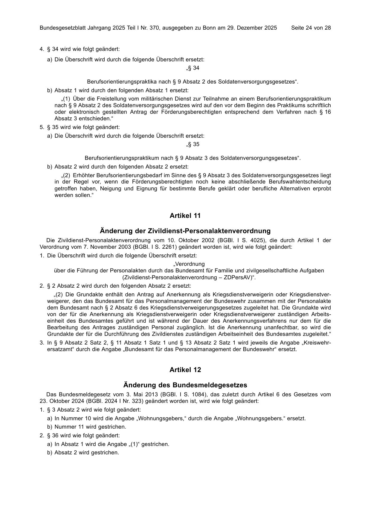 BGBl. 2025, Seite 24 — Originalseite als Abbildung
