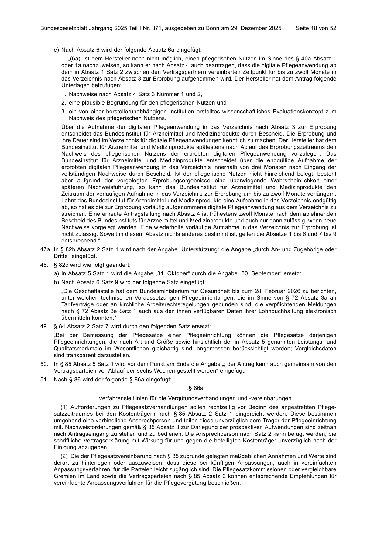 BGBl. 2025, Seite 18 — Originalseite als Abbildung