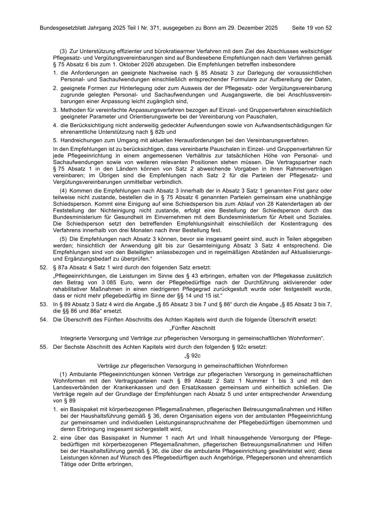 BGBl. 2025, Seite 19 — Originalseite als Abbildung