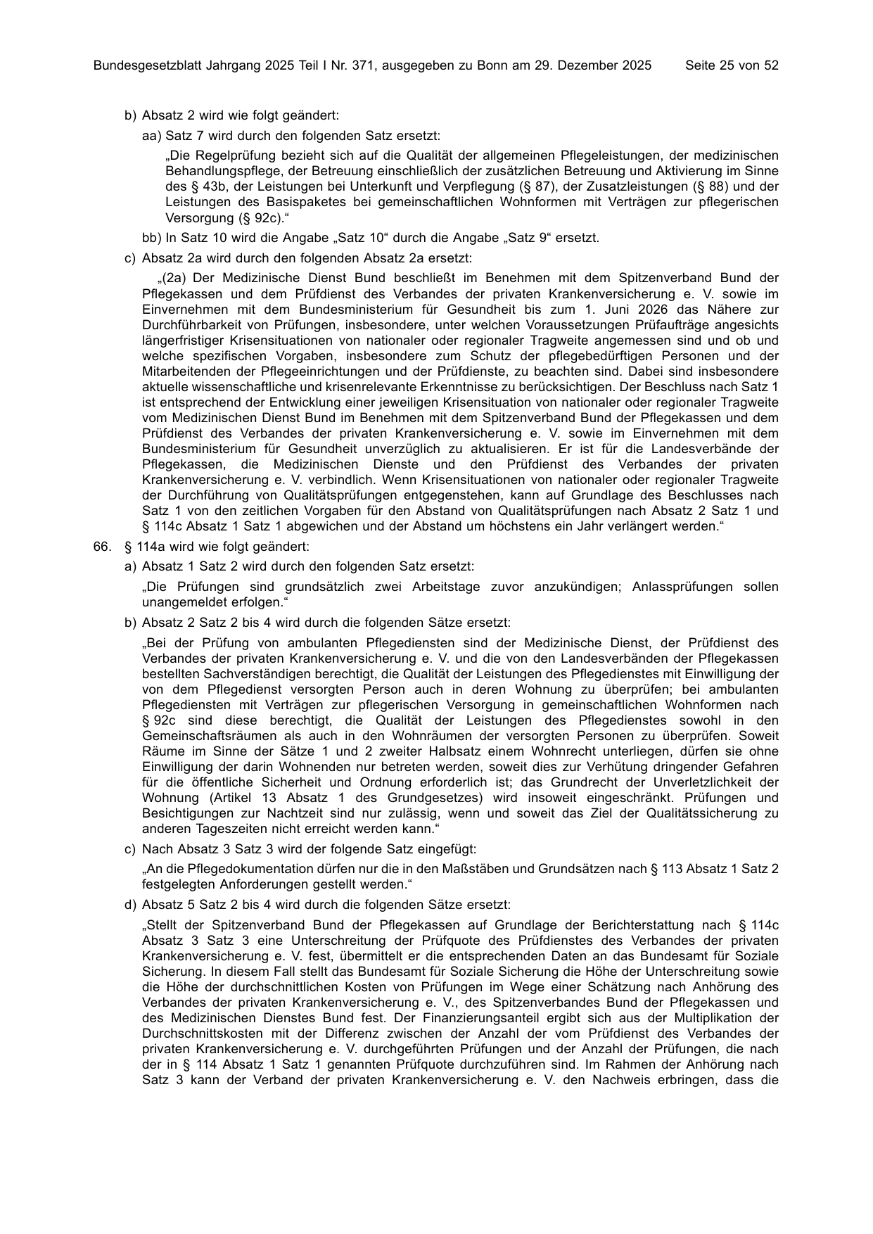 BGBl. 2025, Seite 25 — Originalseite als Abbildung