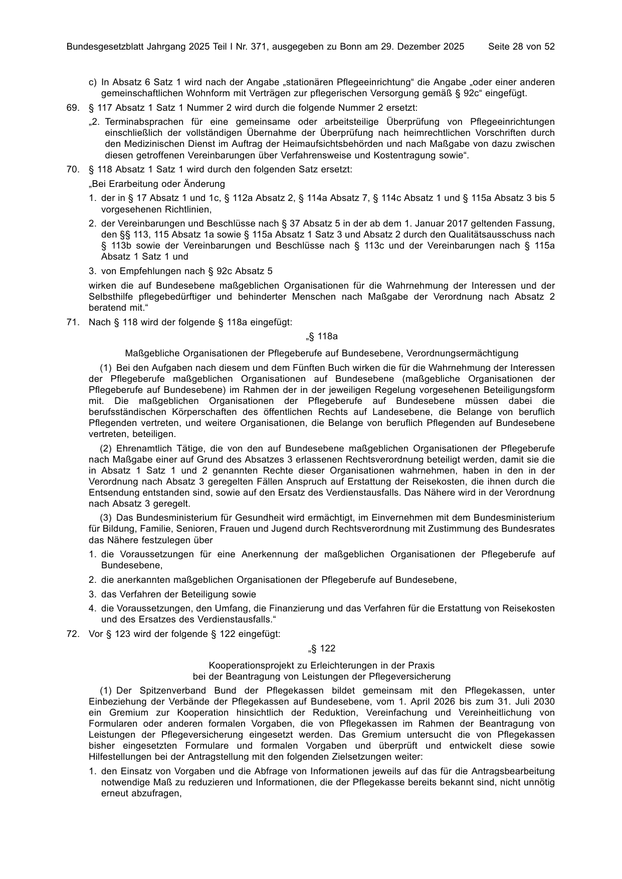 BGBl. 2025, Seite 28 — Originalseite als Abbildung