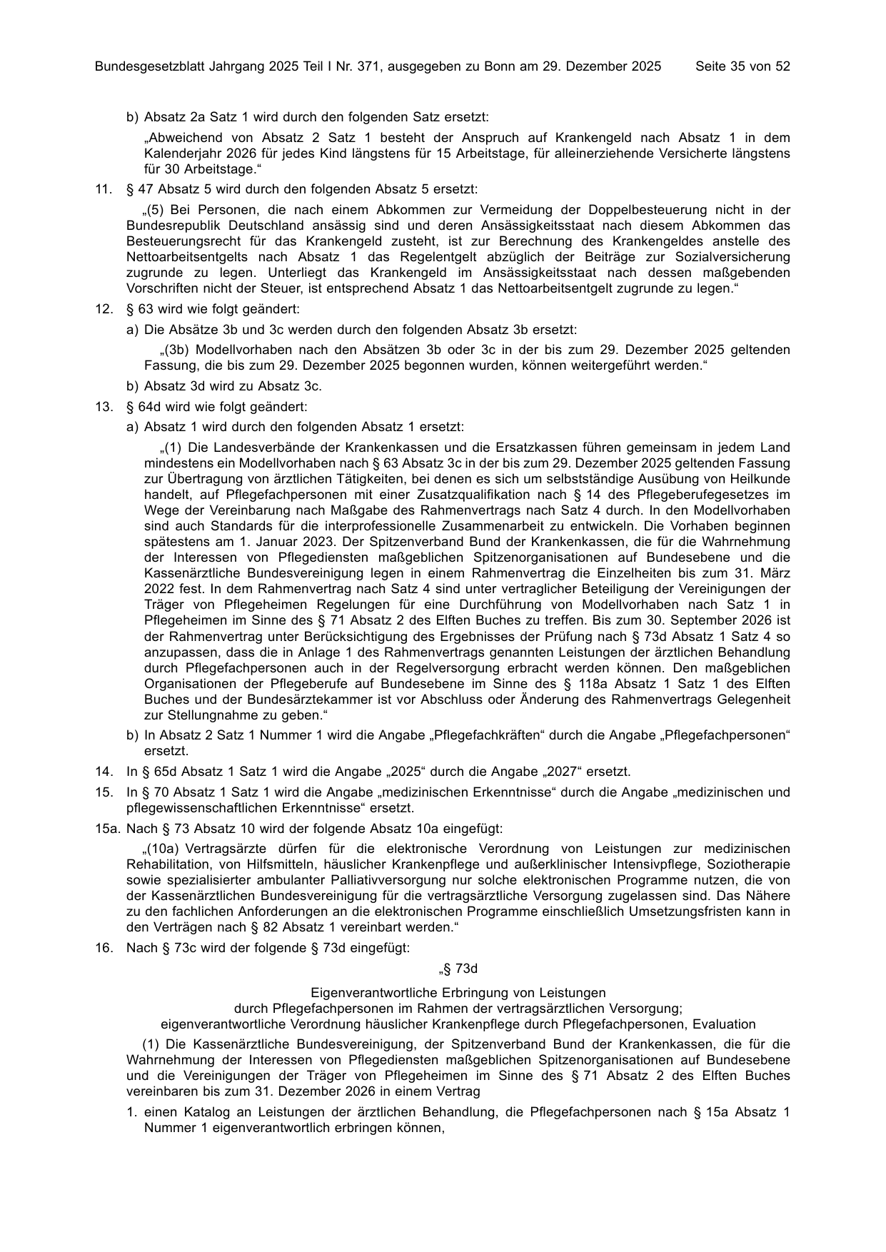 BGBl. 2025, Seite 35 — Originalseite als Abbildung