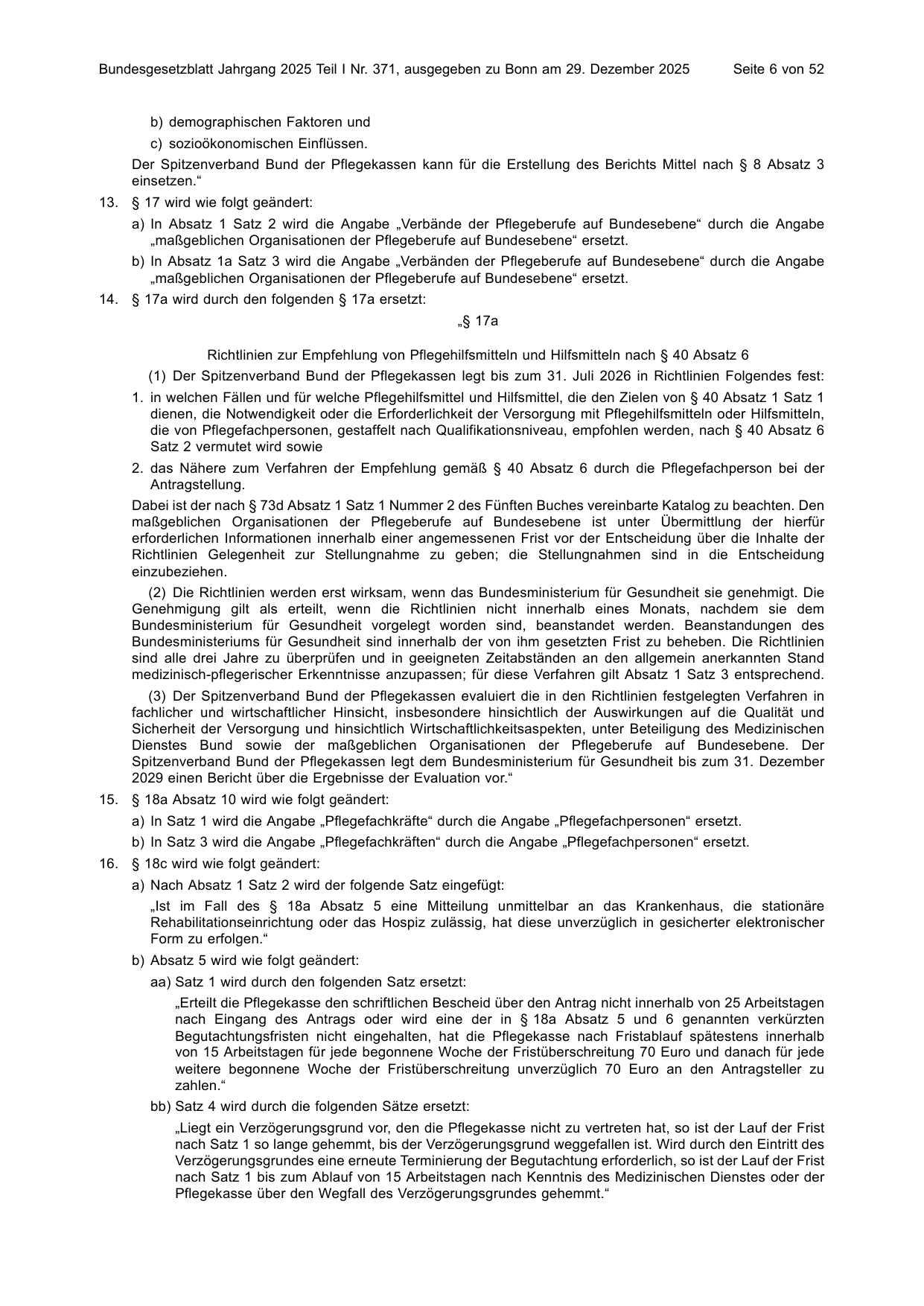 BGBl. 2025, Seite 6 — Originalseite als Abbildung