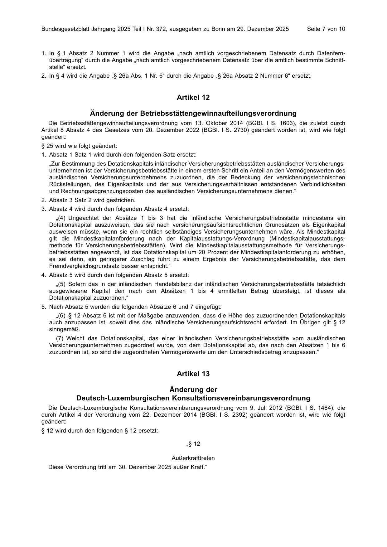 BGBl. 2025, Seite 7 — Originalseite als Abbildung